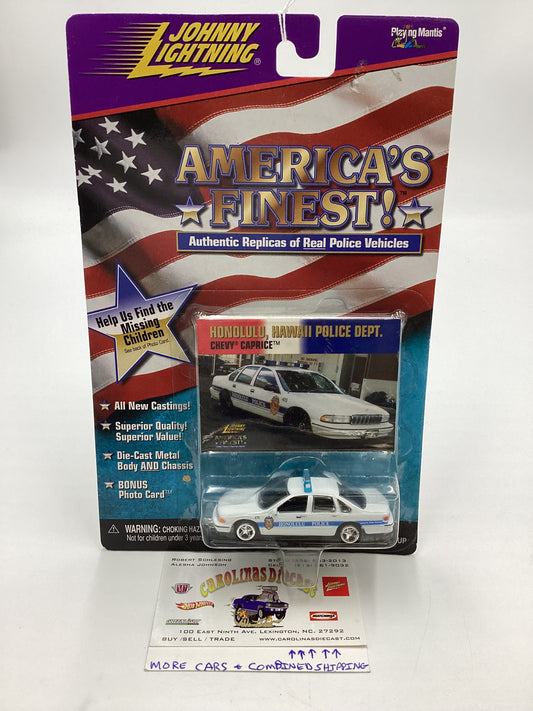 JOHNNY LIGHTNING Americas Finest Honolulu Police Dept Chevy Caprice White