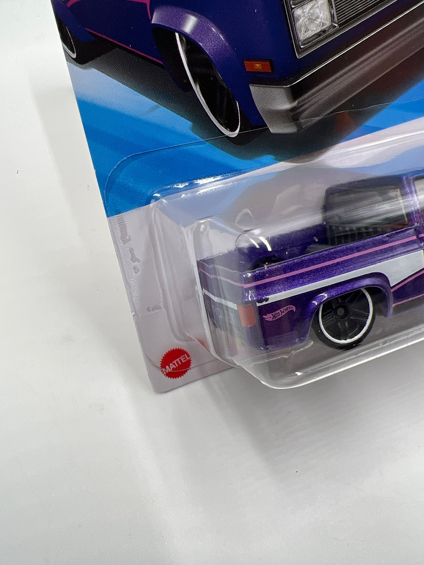2025 Hot Wheels Dollar General Exclusive #249 83 Chevy Silverado Purple W/Protector