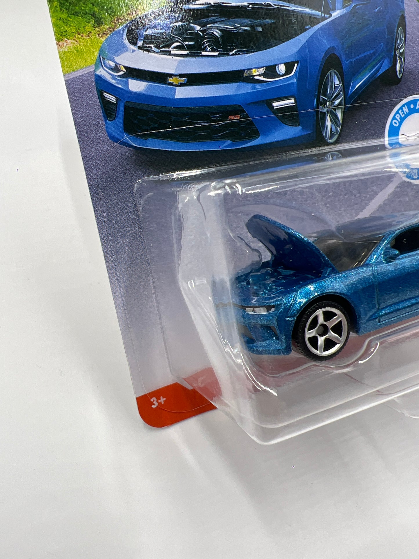 Matchbox Moving Parts MBX Road Trip 16 Chevy Camaro Blue 168F