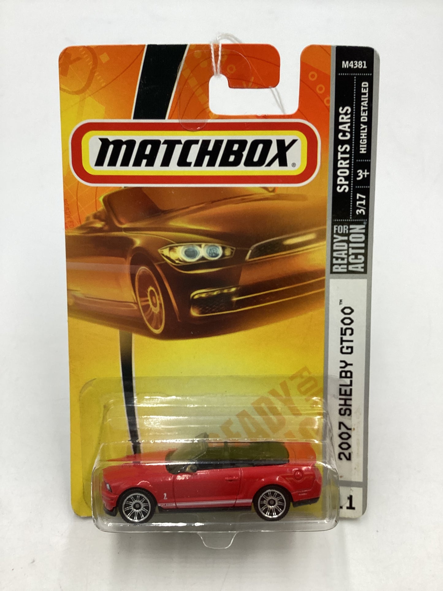 Matchbox #11 Sports Cars 2007 Shelby GT500 Red