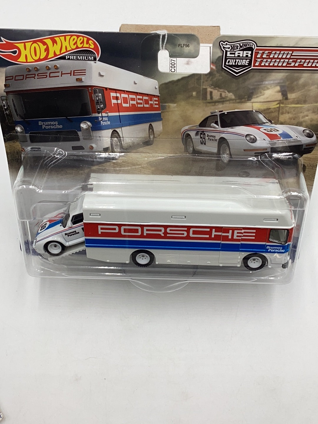 Hot wheels car culture team transport #61 Porsche 959(1986)euro hauler 281B