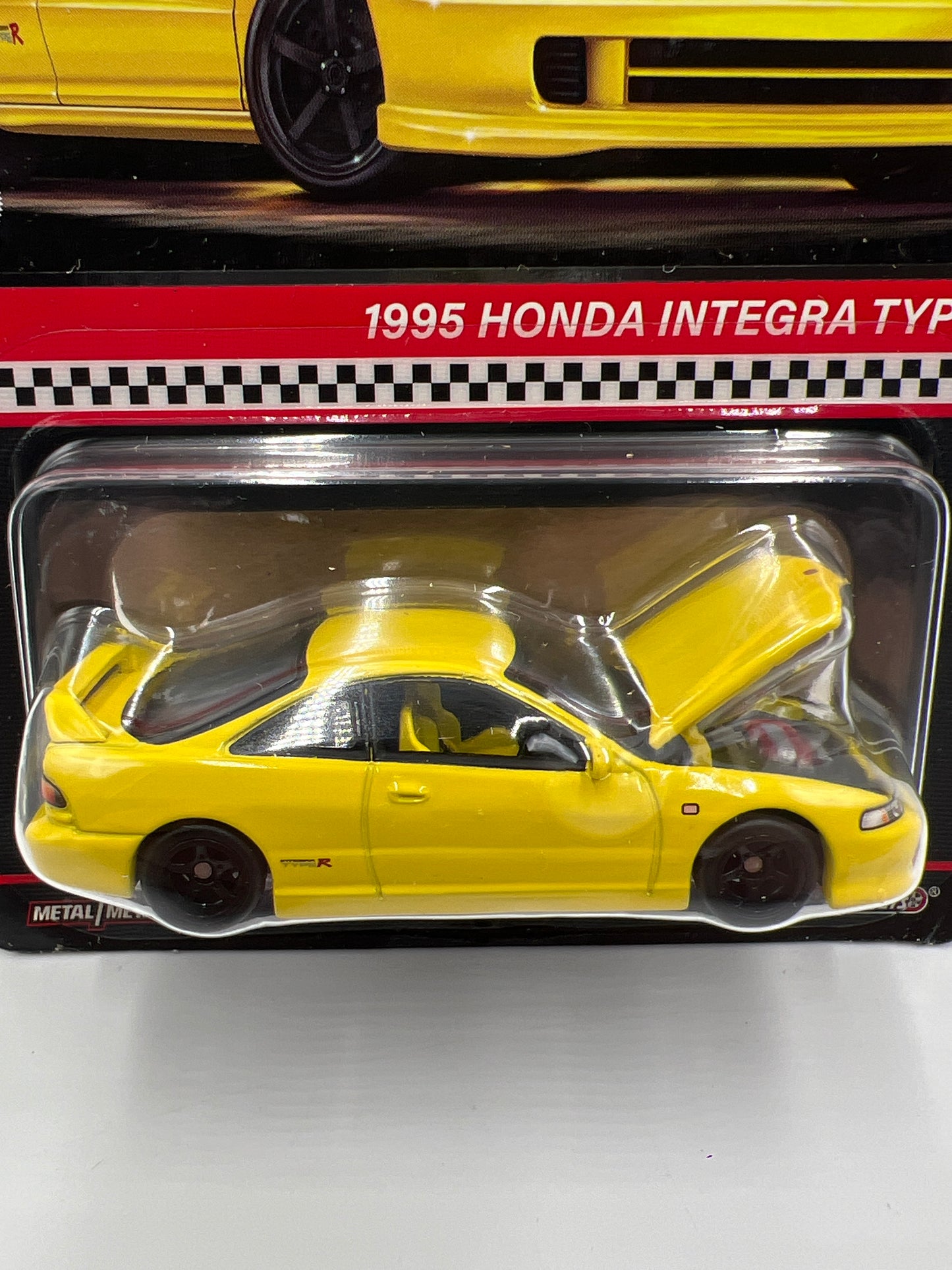 Hot Wheels RLC 1995 Honda Integra Type R Yellow W/Protector