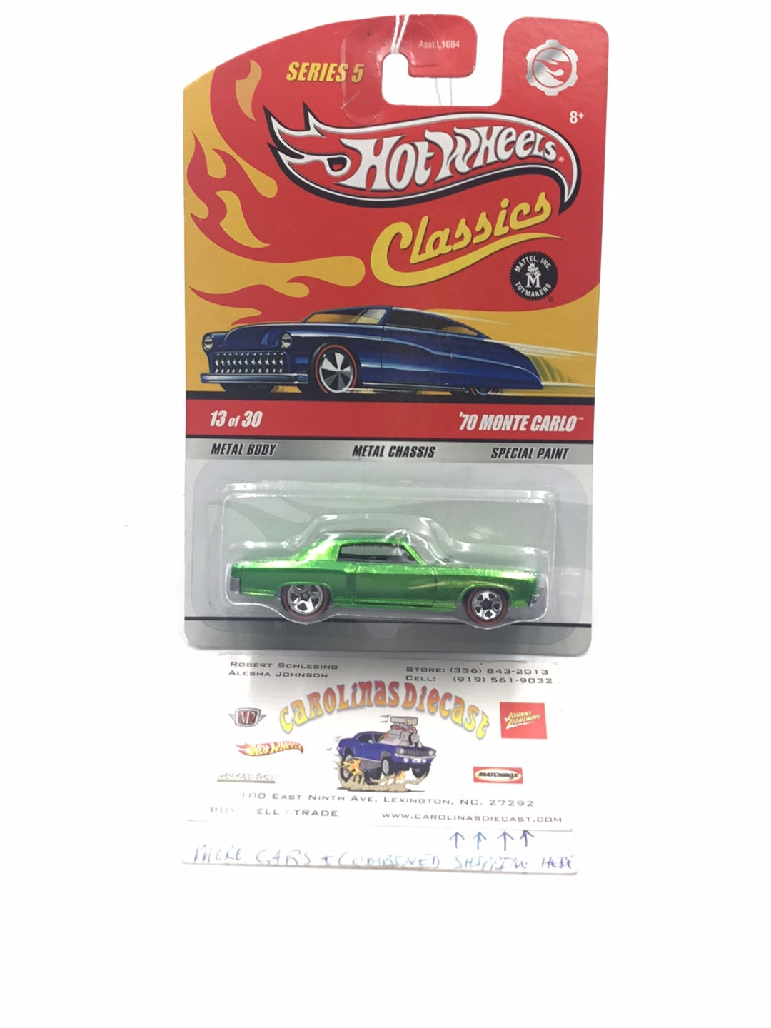 Hot wheels classics series 5 #13 70 Monte Carlo HH1 – carolinasdiecast