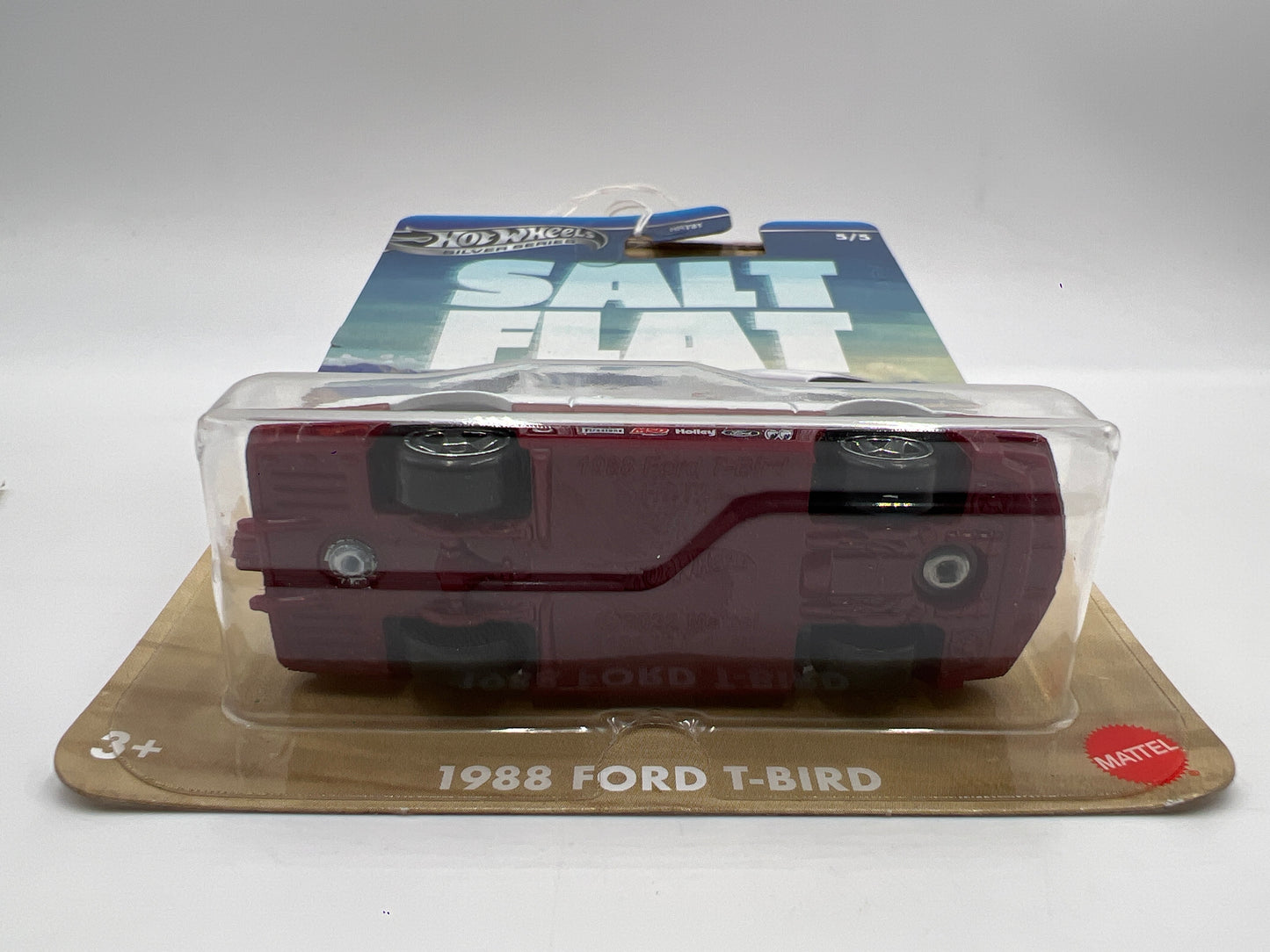 2025 Hot Wheels Silver Series Salt Flat Racers #5 1988 Ford T-Bird White 156E