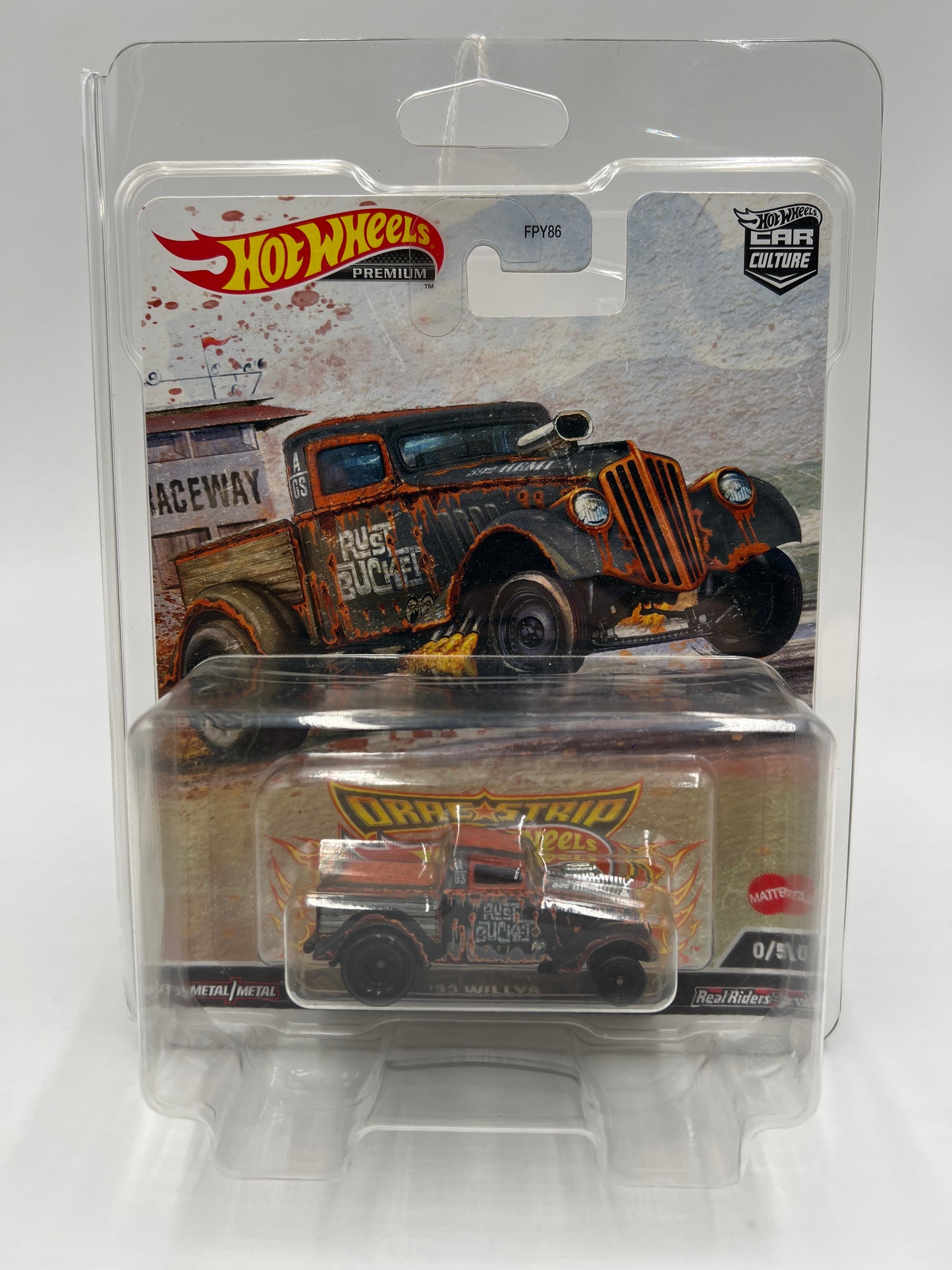 Hot Wheels Premium Car Culture Drag Strip Demons CHASE #0 33 Willys W/Protector