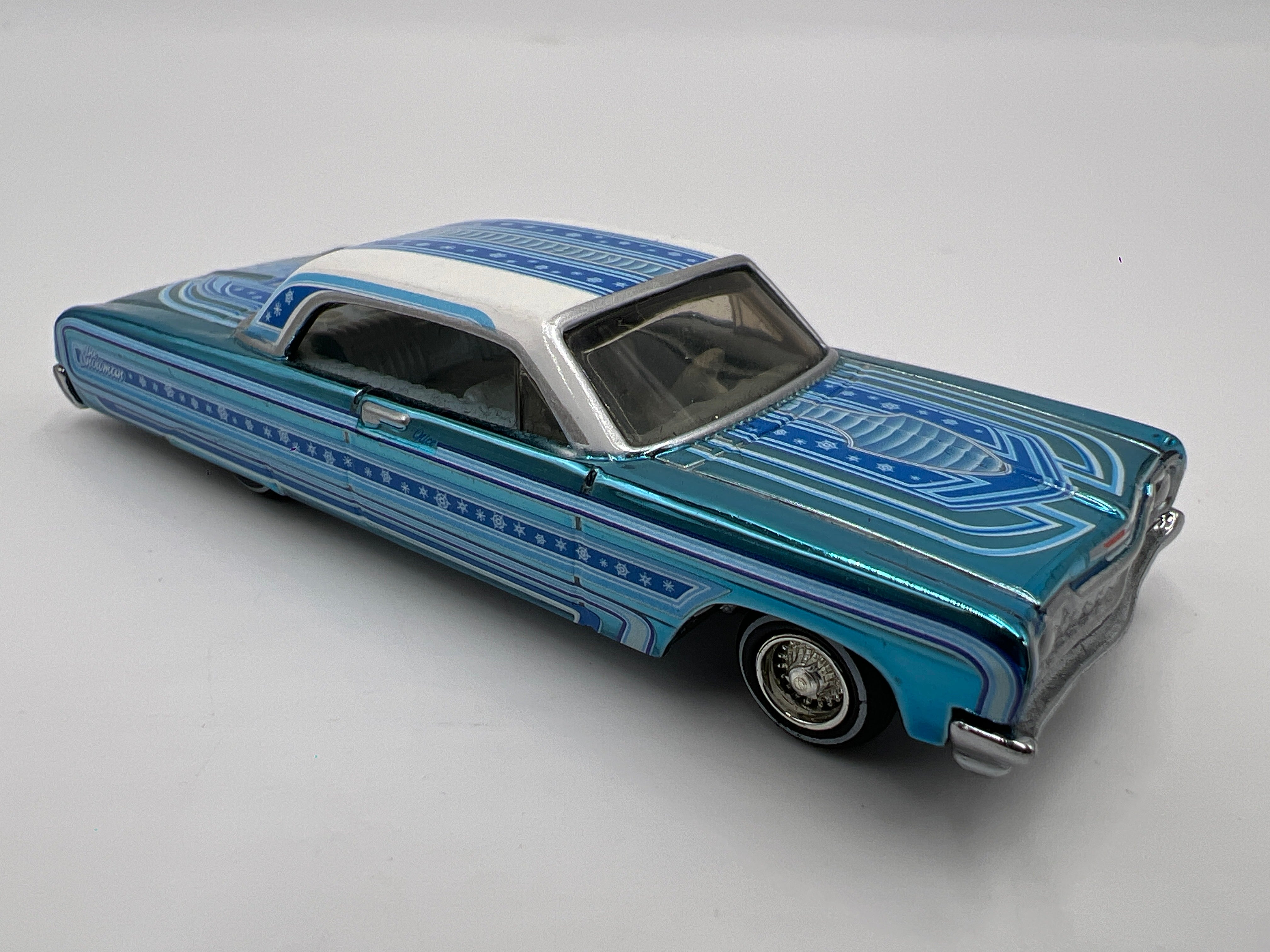 Hot Wheels RLC Lowrider 64 Chevrolet Impala Snowman Blue