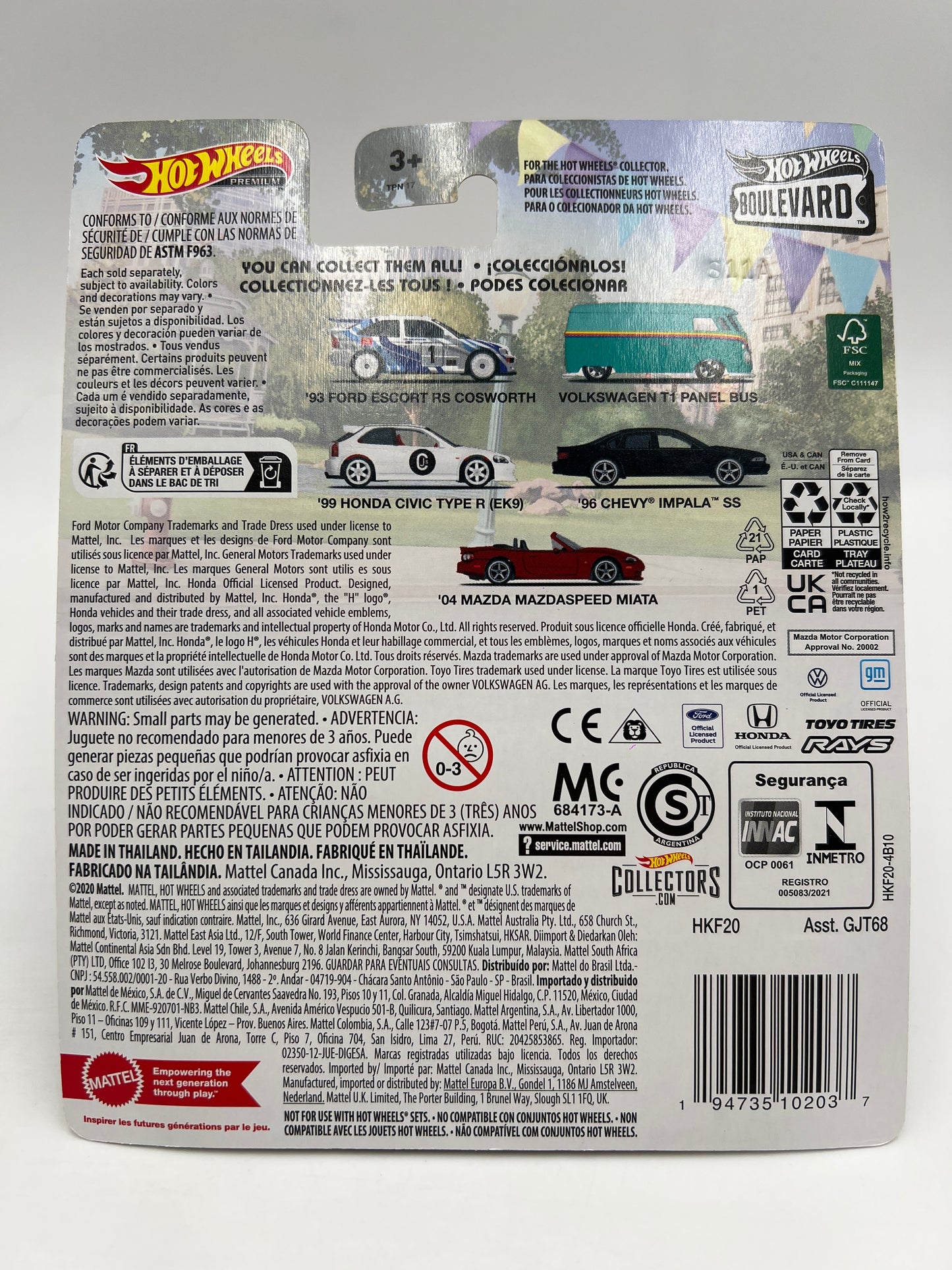 Hot Wheels Premium Boulevard #74 96 Chevy Impala SS Black W/Protector 2