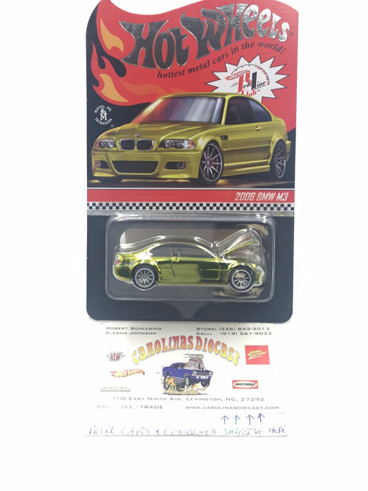 Hot wheels redline club 2006 BMW M3 16412/20000 with protector