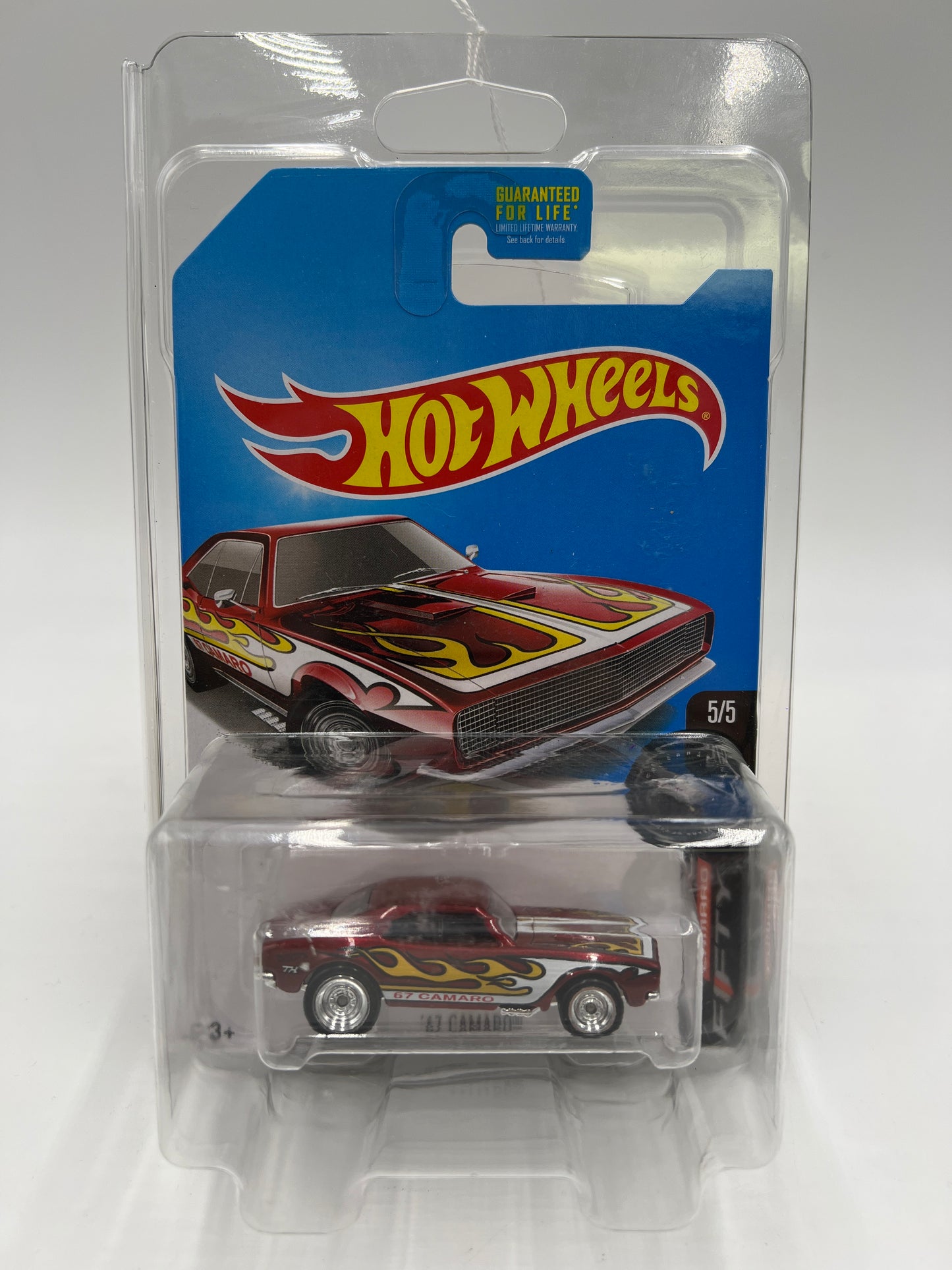 2017 Hot Wheels Super Treasure Hunt 67 Camaro Red W/ Protector