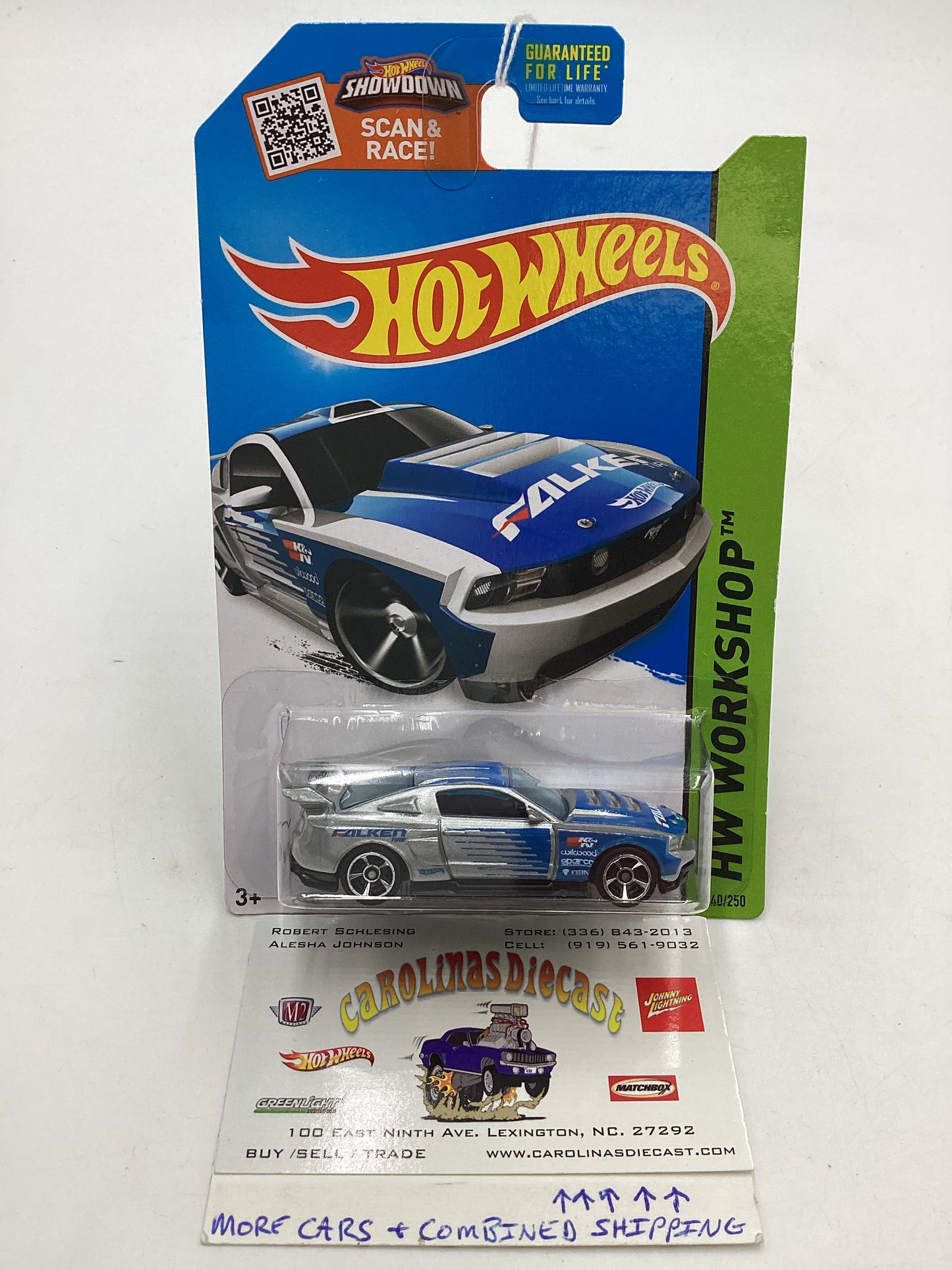 2015 Hot Wheels Workshop #240 Custom 12 Ford Mustang Silver 20A