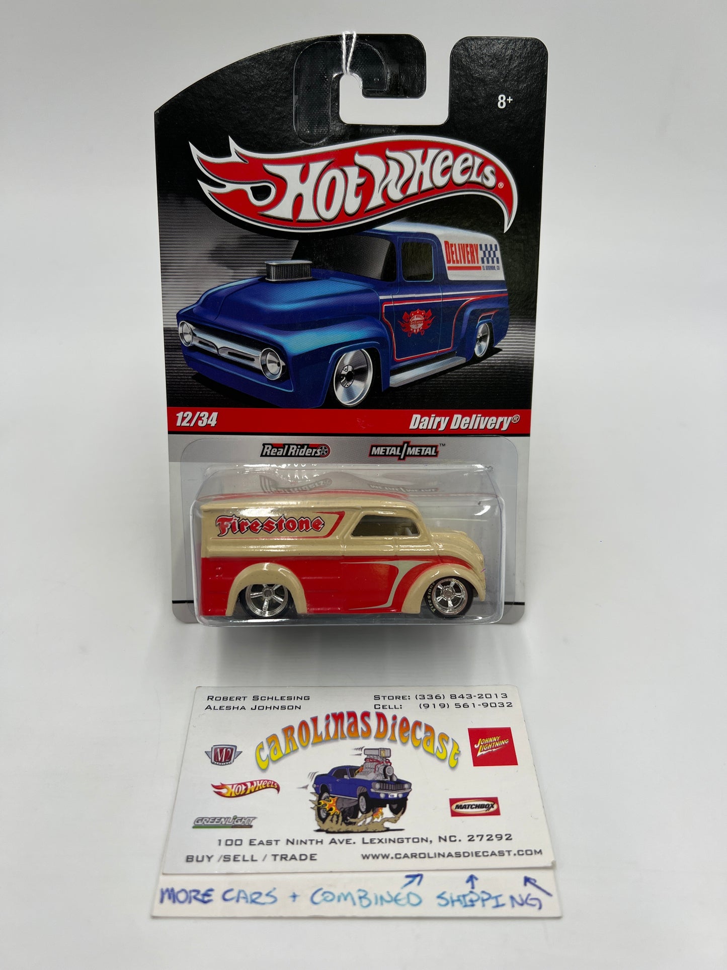 Hot Wheels Slick Rides #12 Dairy Delivery Firestone Orange/Cream 243A