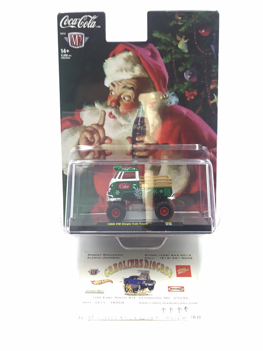 2023 M2 MACHINES Christmas Coca Cola 1960 VW Single Cab Truck SK08