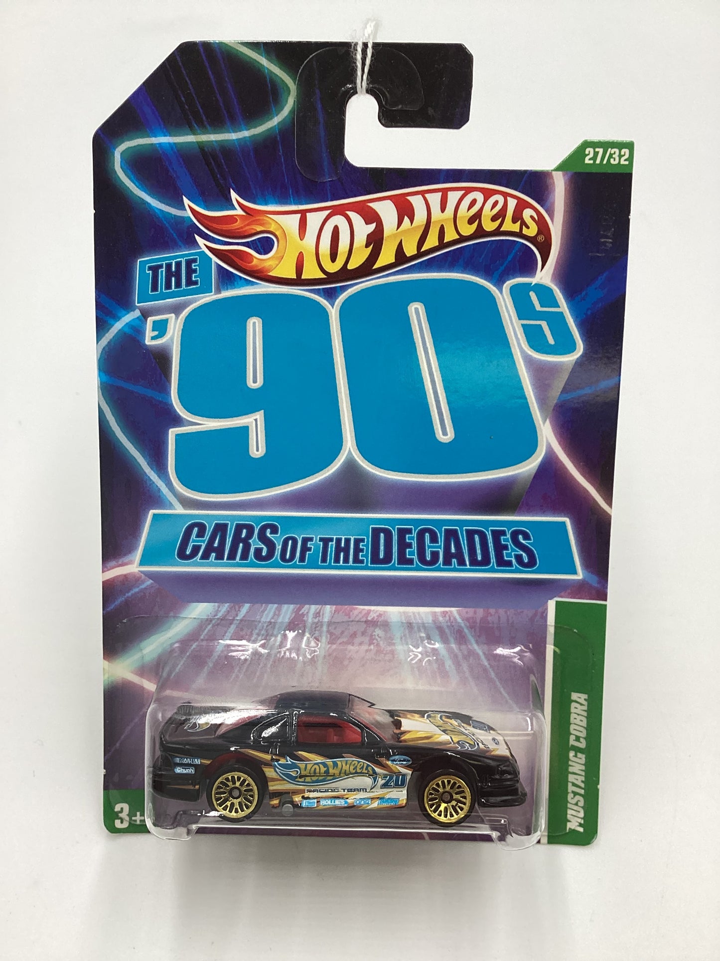 2011 Hot Wheels Cars of the Decades The 90s #27 Mustang Cobra Black 157C