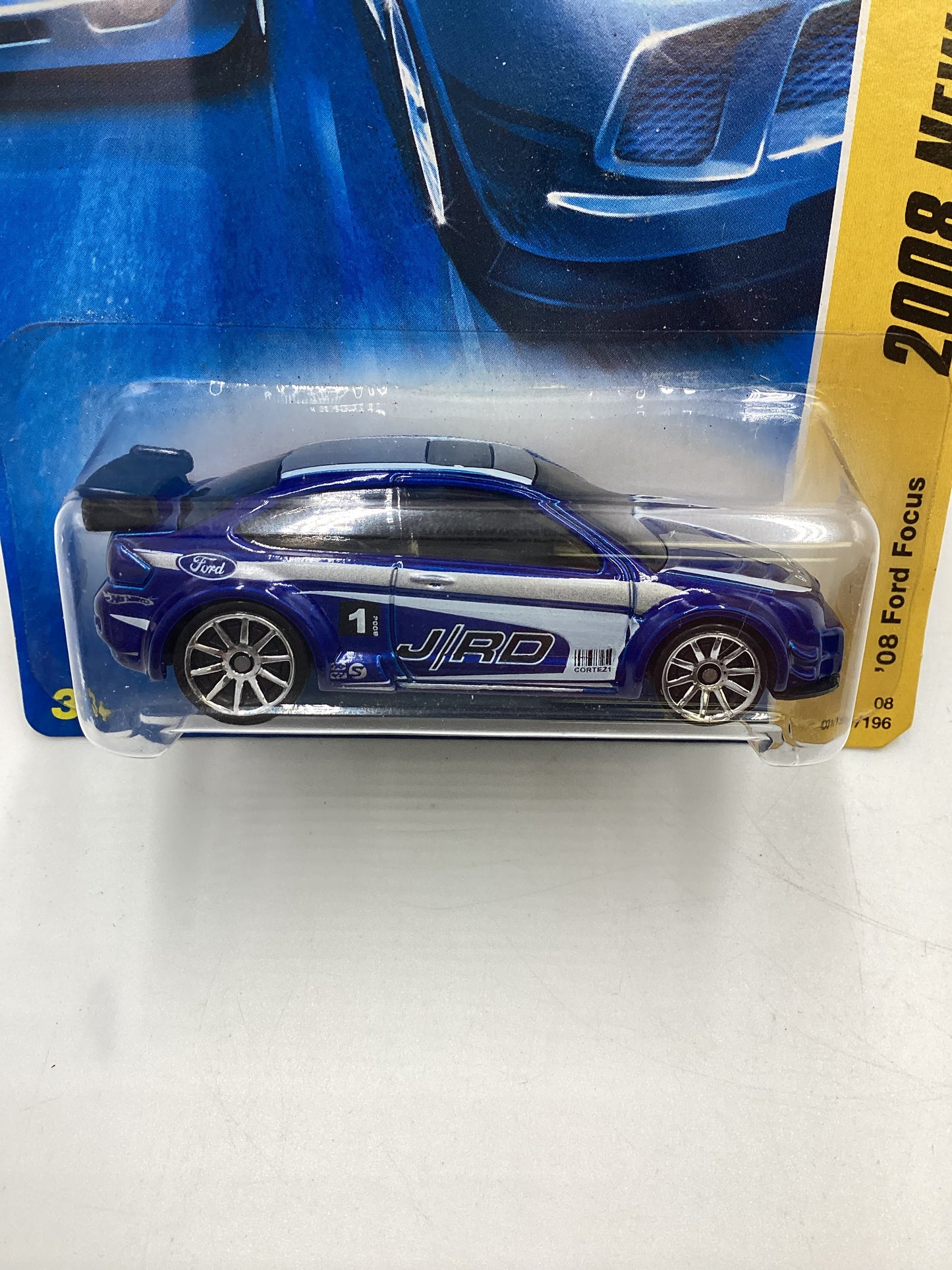 2008 Hot Wheels New Models #31 08 Ford Focus Blue 20H