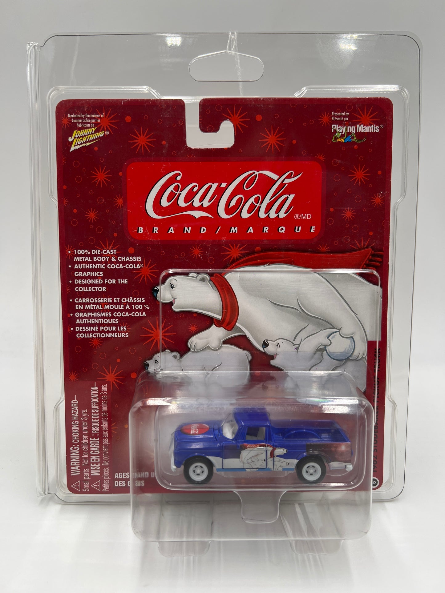Johnny Lightning White Lightning Chase Coca Cola #6 1962 Studebaker Pickup Truck Blue W/Protector