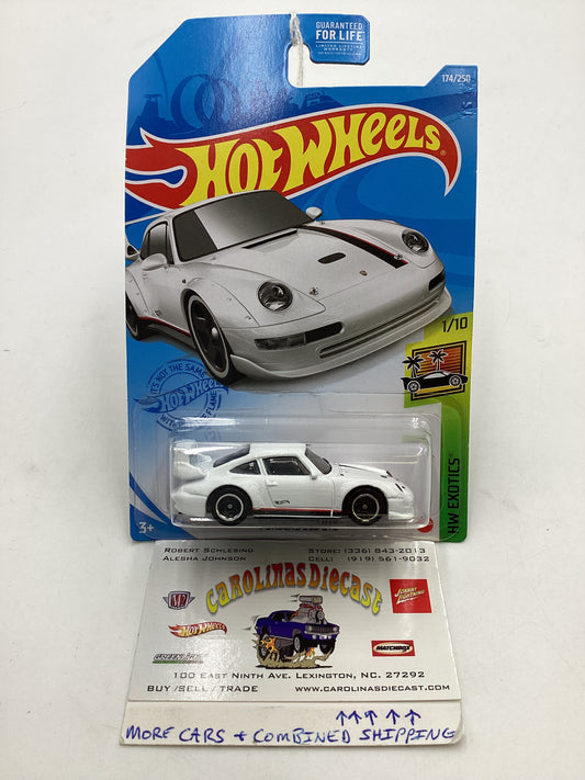 2021 HW Exotics #174 Porsche 993 GT2 White 101D