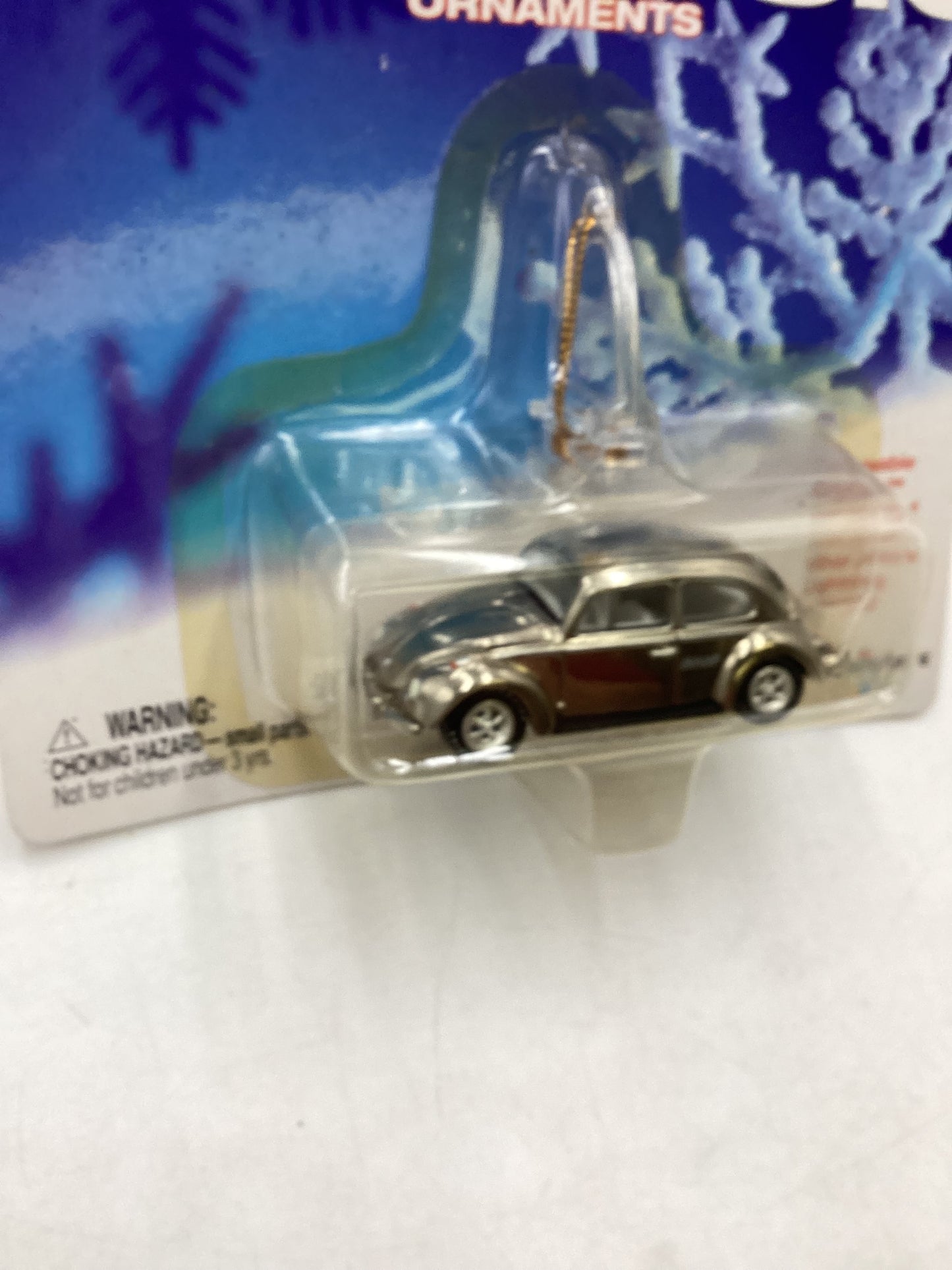 Johnny Lightning Holiday Classic Ornaments 66 VW Beetle Chrome