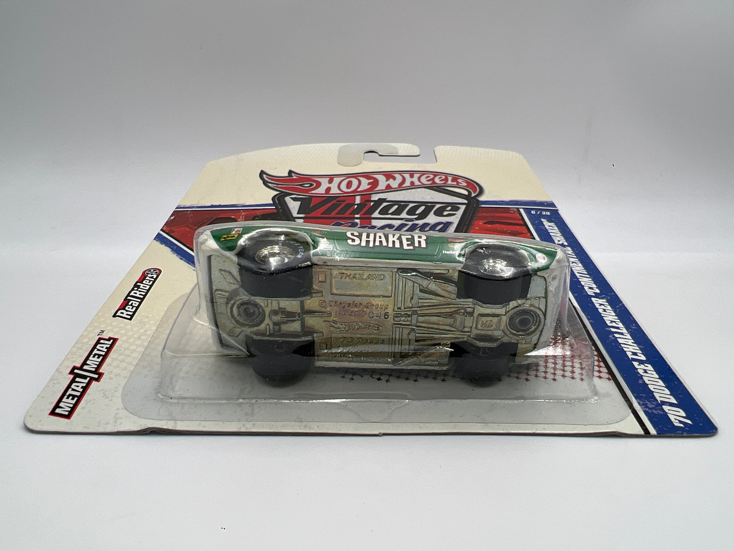 Hot Wheels Premium Vintage Racing #6 70 Dodge Challenger Continental Shaker W/Protector