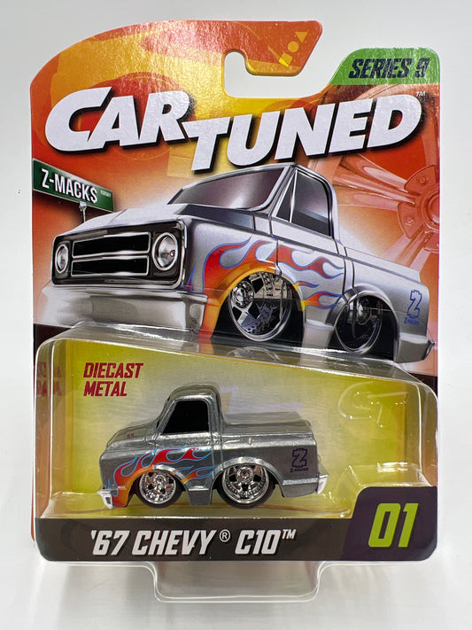 MGA Car Tuned Series 9 #1 67 Chevy C10 Silver 178A