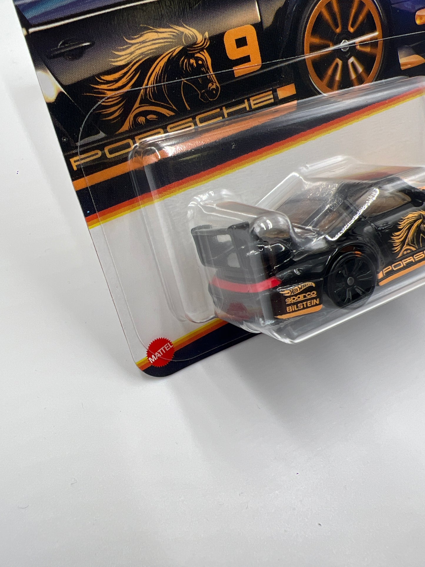 2025 Hot Wheels Neon Speeders #8 Porsche 993 GT2 Black Error Non Painted Wheel W/Protector