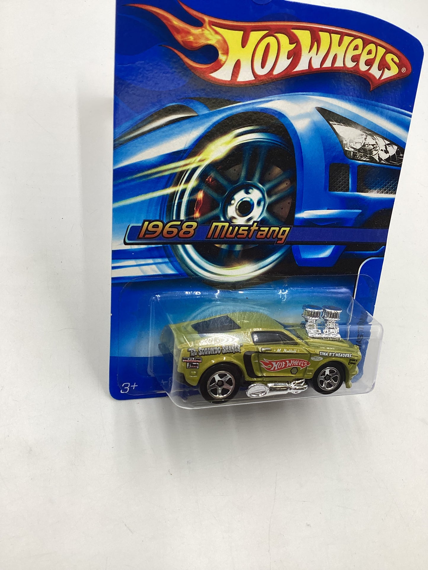 2006 Hot Wheels #128 1968 Mustang Tooned Green 24B