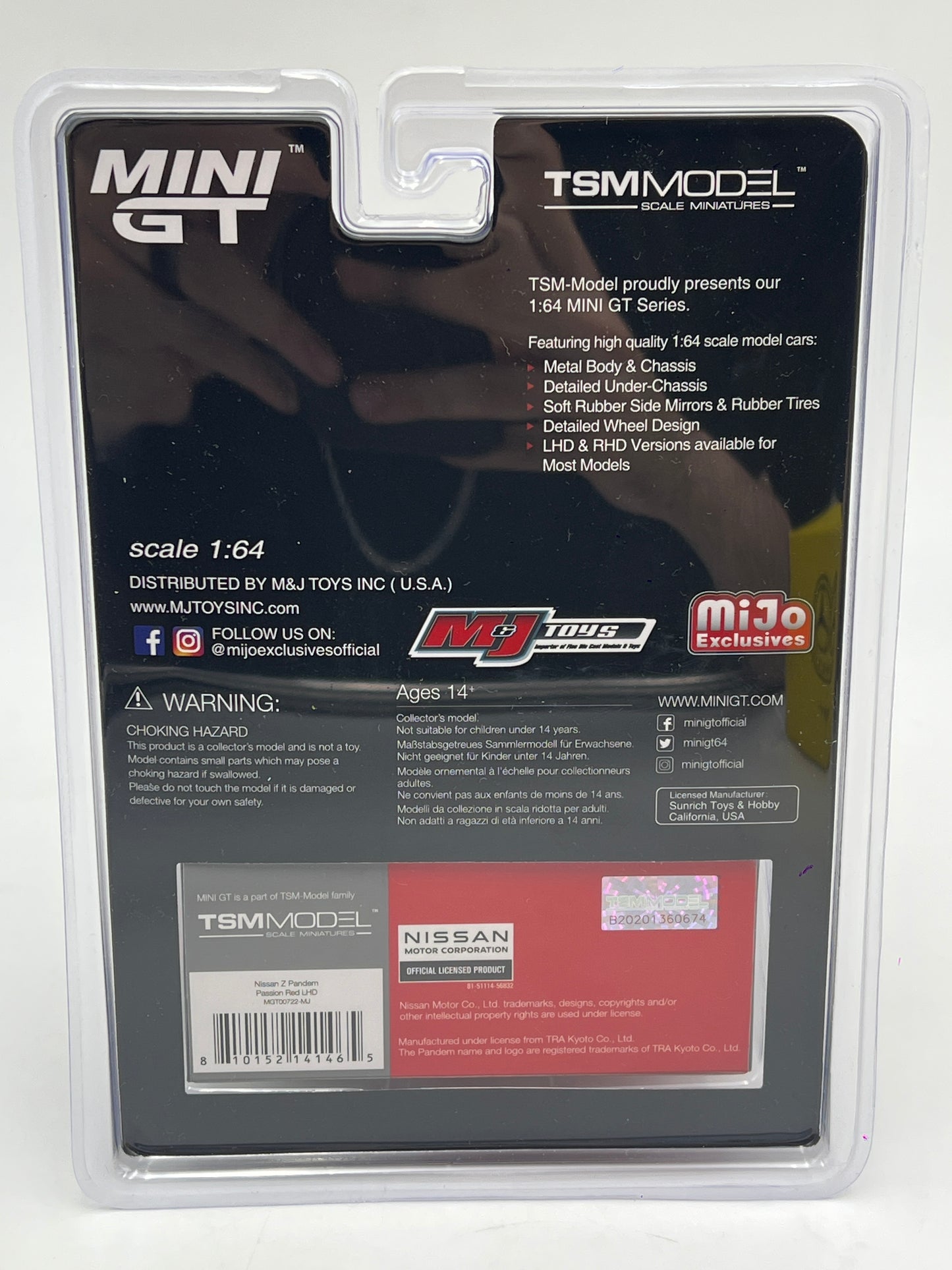 Mini GT MiJo Exclusives #722 Nissan Z Pandem Red