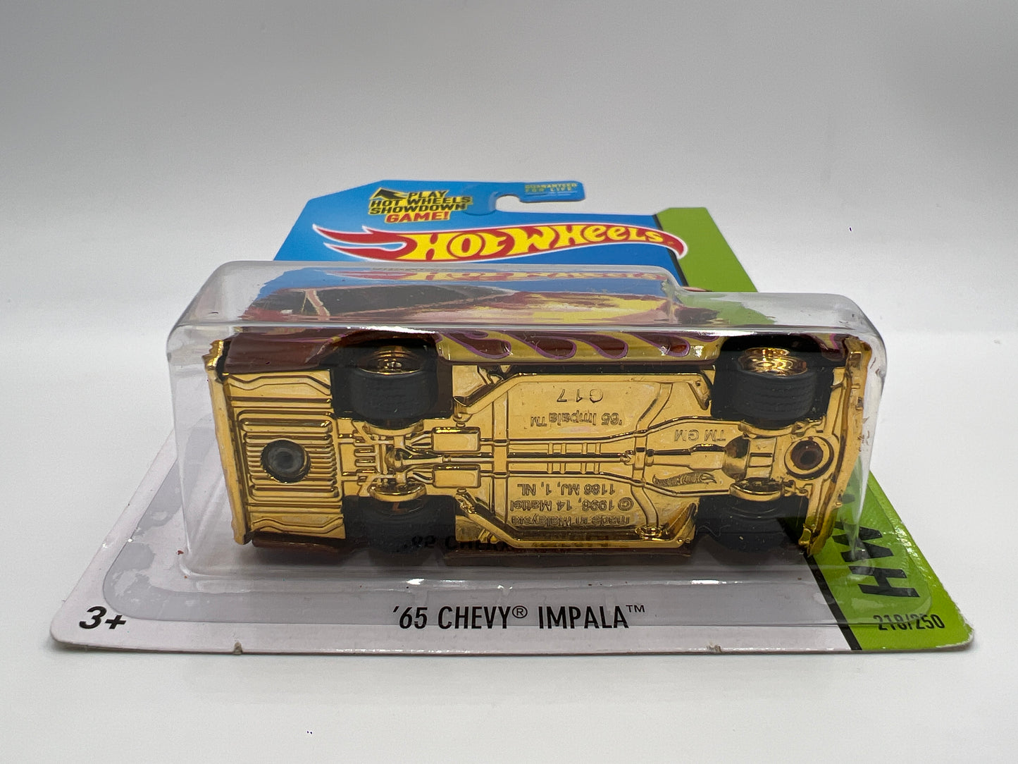 2014 Hot Wheels Super Treasure Hunt #218 65 Chevy Impala W/Protector 2
