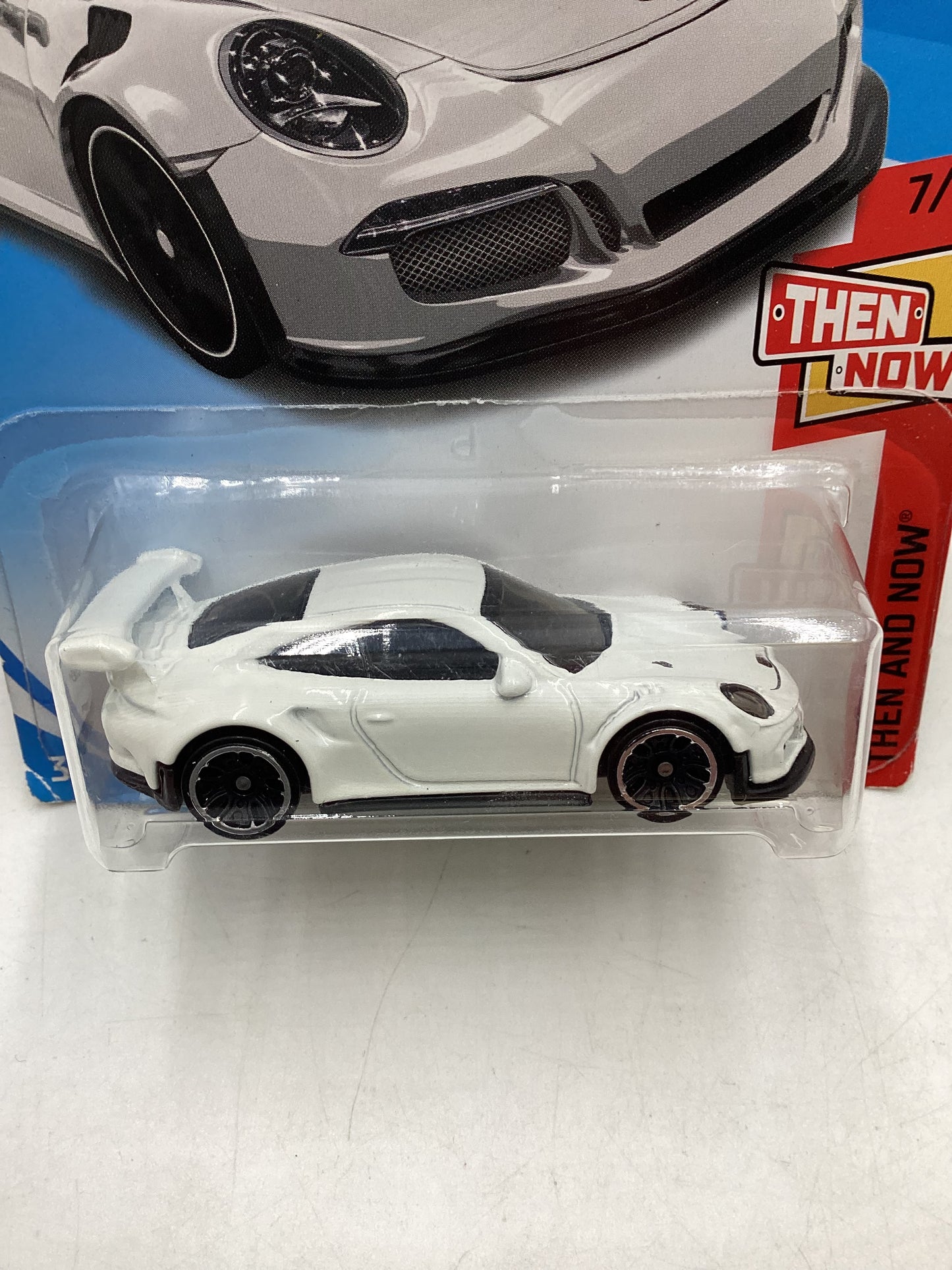 2018 Hot Wheels #47 Porsche 911 GT3 RS White *Vein* 99B