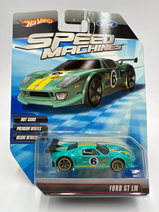 Hot Wheels Premium Speed Machines Ford GT LM Teal Card Not Perfect