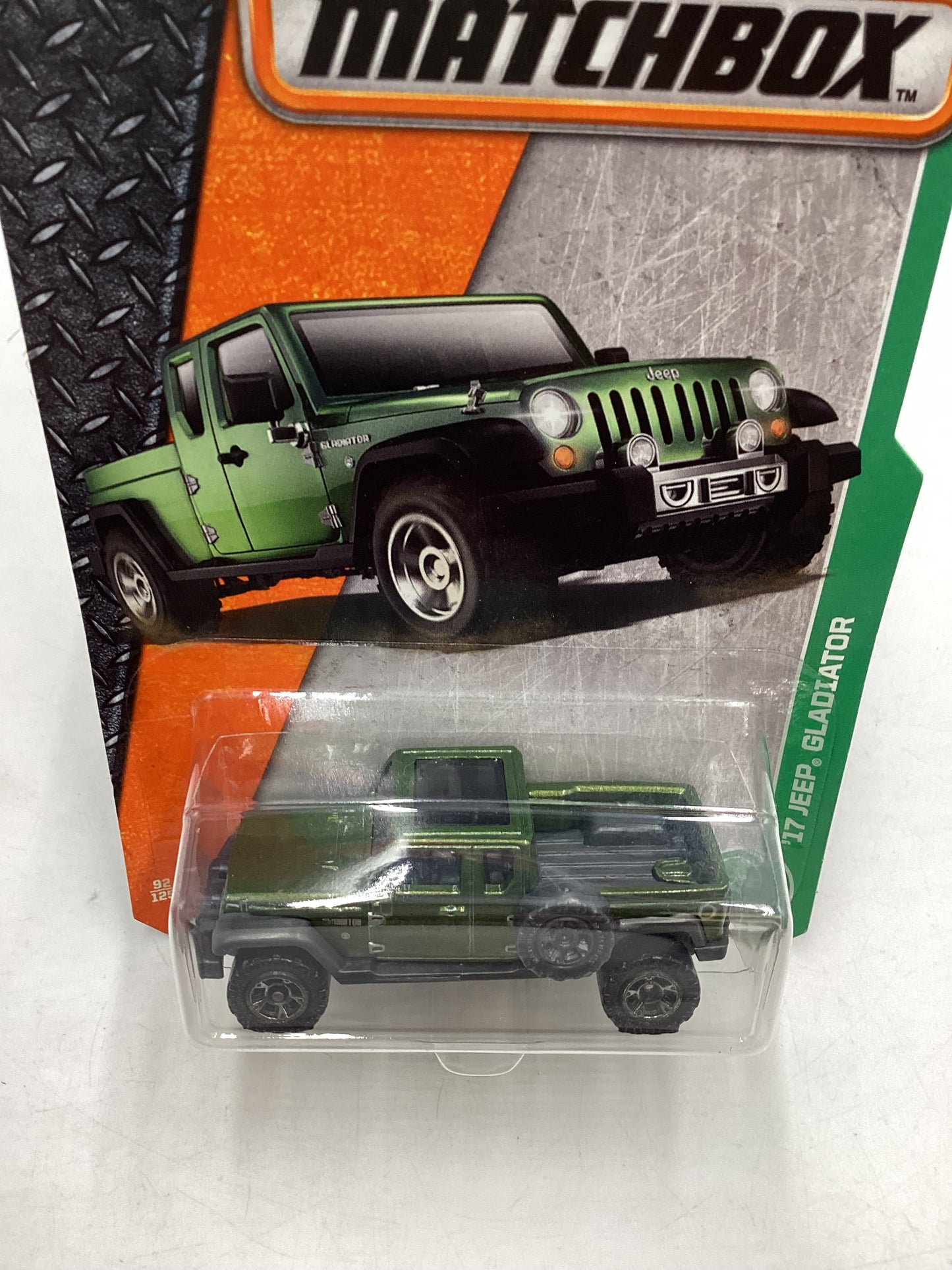 Matchbox #92 Jeep Gladiator Green 208E