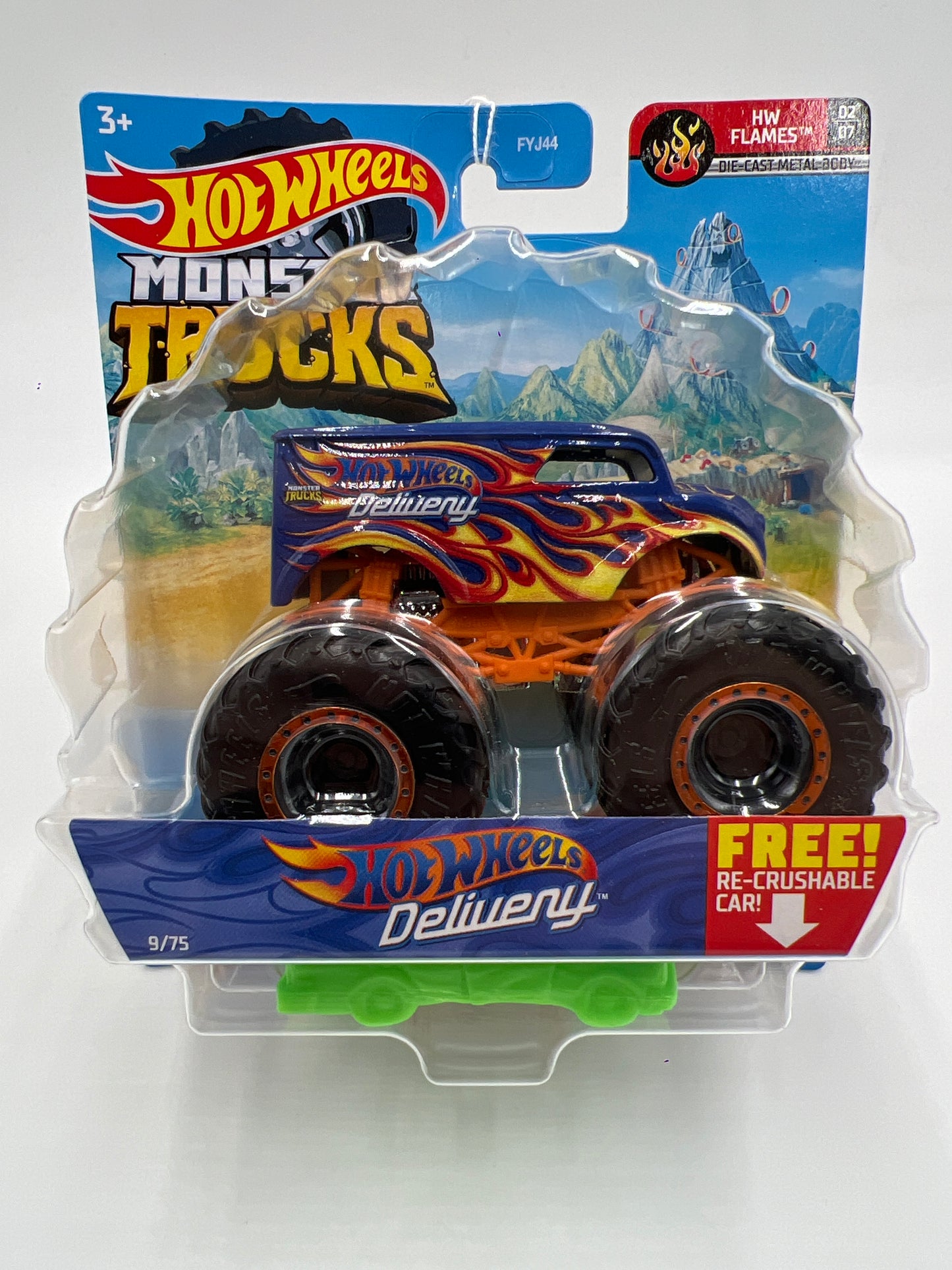 Hot Wheels Monster Trucks HW Flames #9 Hot Wheels Delivery 129H