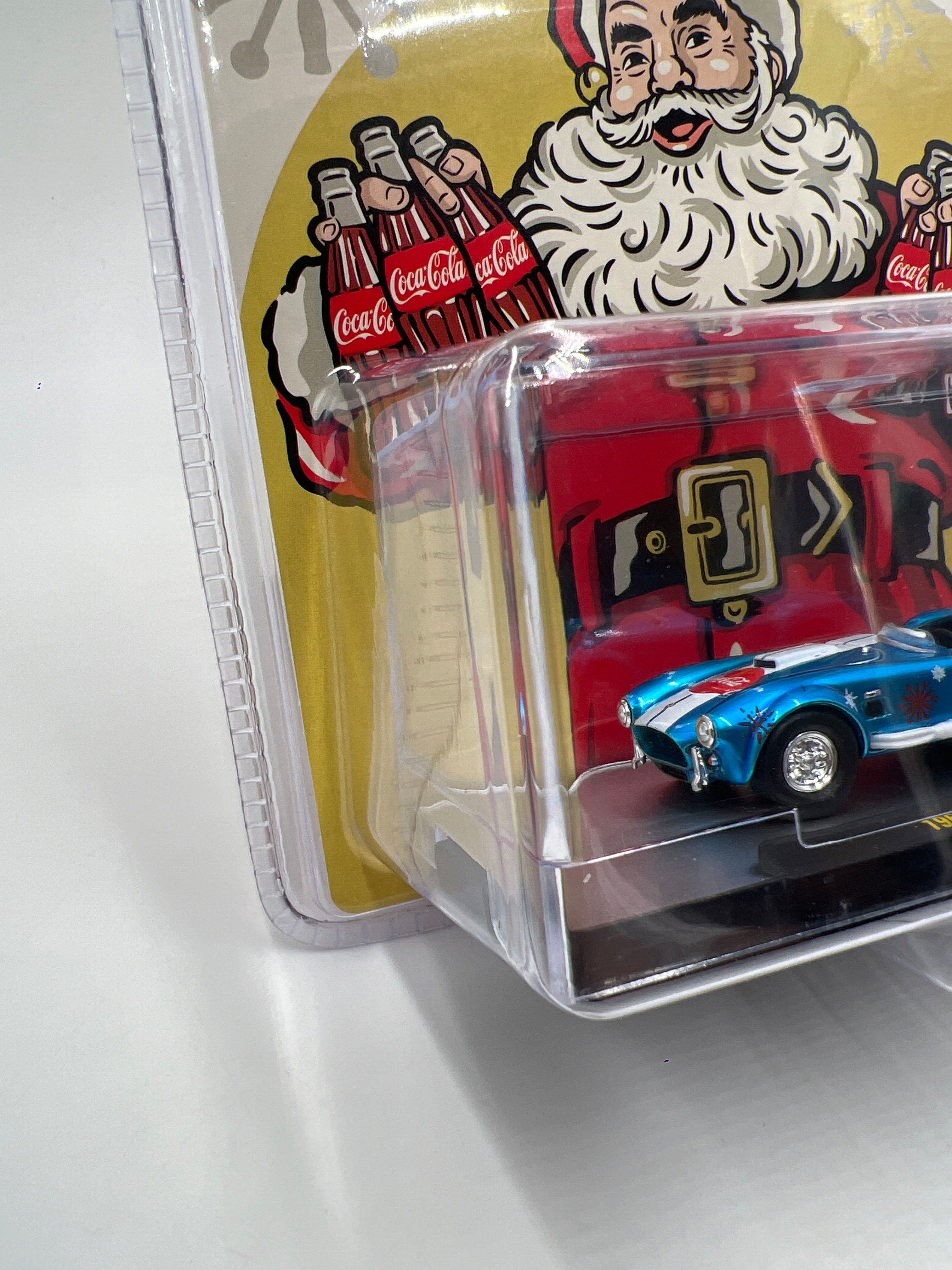 2025 M2 Machines Coca Cola Holidays 1965 Shelby 427 Cobra Blue