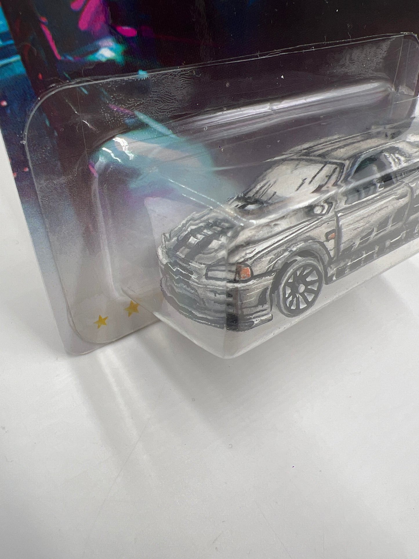 Hot Wheels x House of Cars Nissan Skyline GT-R R34 Robie Pencil Custom W/Protector