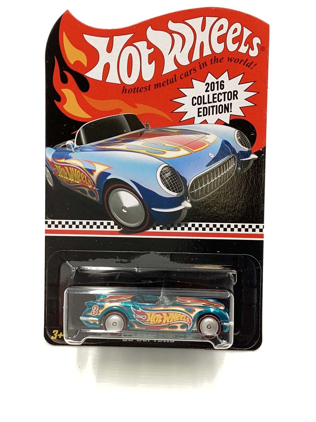 Hot Wheels 55 Corvette 2016 collectors edition mail in with protector