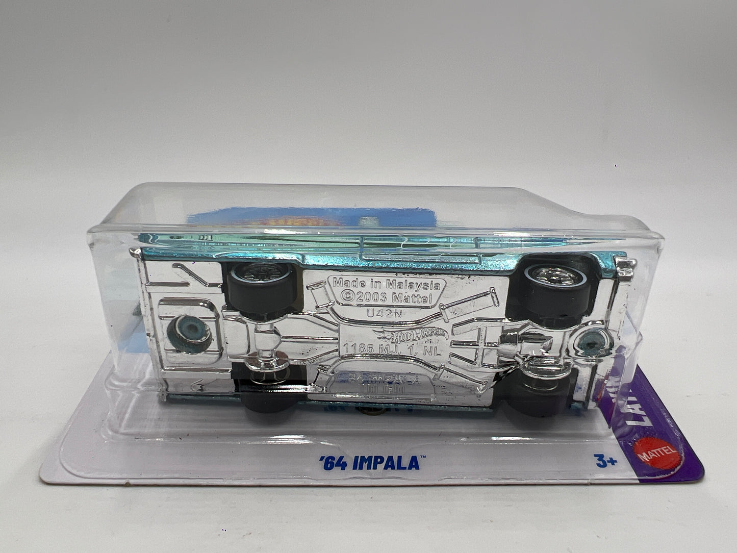 2026 Hot Wheels Short Card Super Treasure Hunt #95 64 Impala Light Blue W/Protector