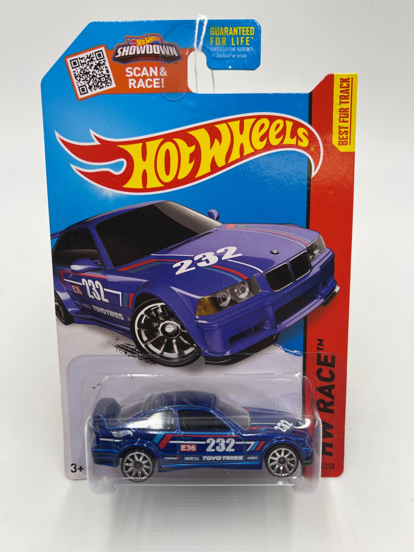 2015 Hot Wheels Race #146 BMW E36 M3 Race Blue 108A