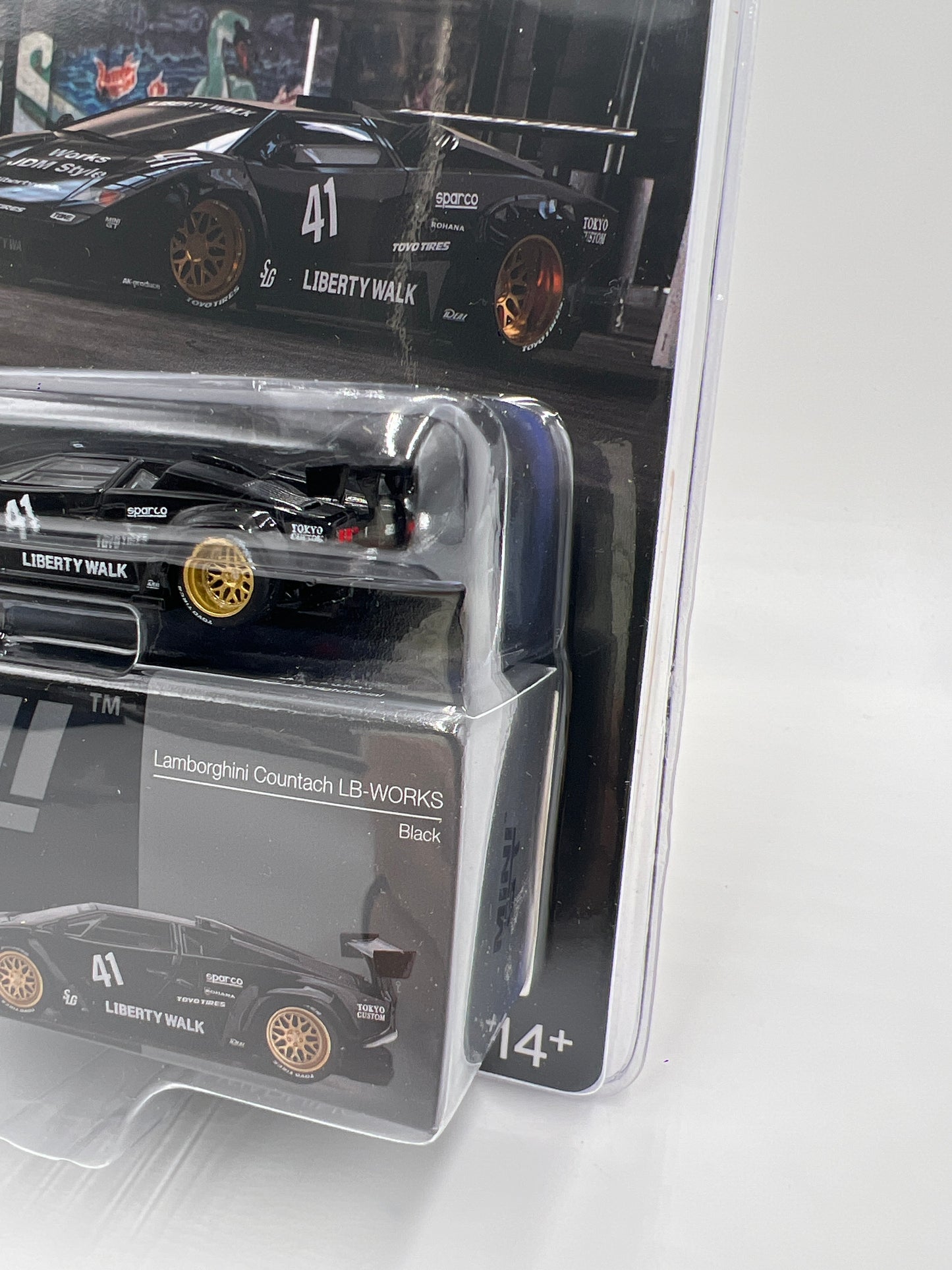 Mini GT #1081 Lamborghini Countach LB-Works Black