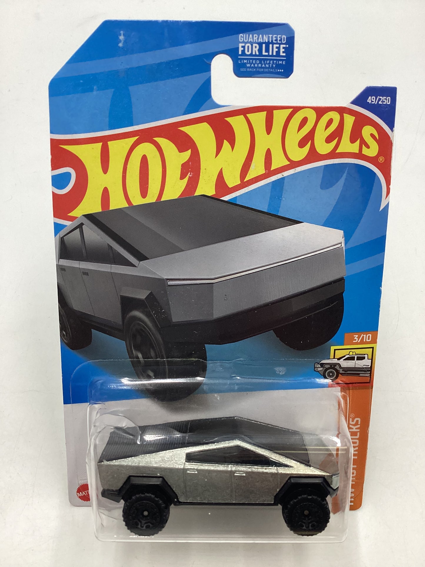 2022 Hot Wheels #49 Tesla Cybertruck (Bad Card)