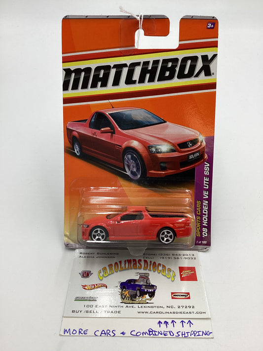 MatchboxSports Cars #2 08 Holden VE UTE SSV Red 209B