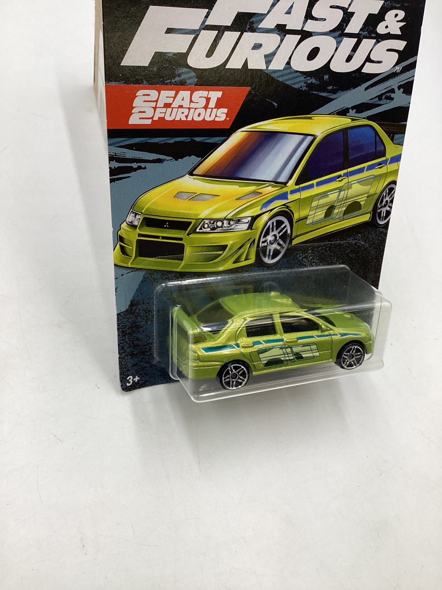 Hot wheels 2019 Fast and furious 2 Fast 2 Furious Mitsubishi Lancer Evolution #3 with protector