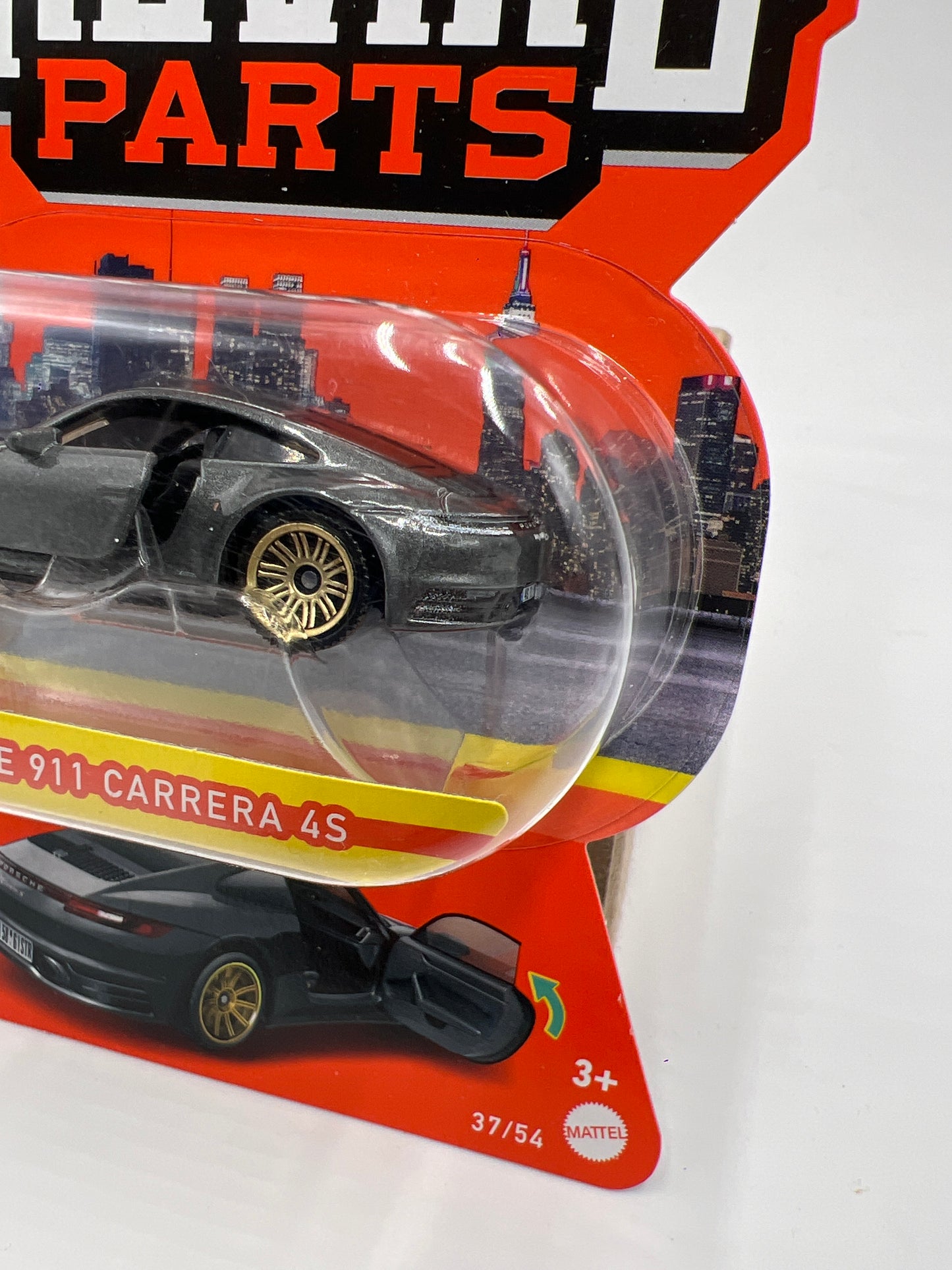Matchbox Moving Parts #37 2020 Porsche 911 Carrera 4S Gray 162i