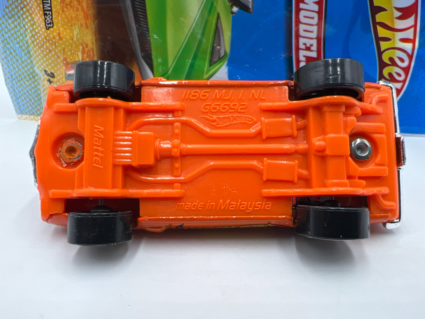 2012 Hot Wheels Mystery Models #4 69 Pontiac Firebird Orange W/Poster