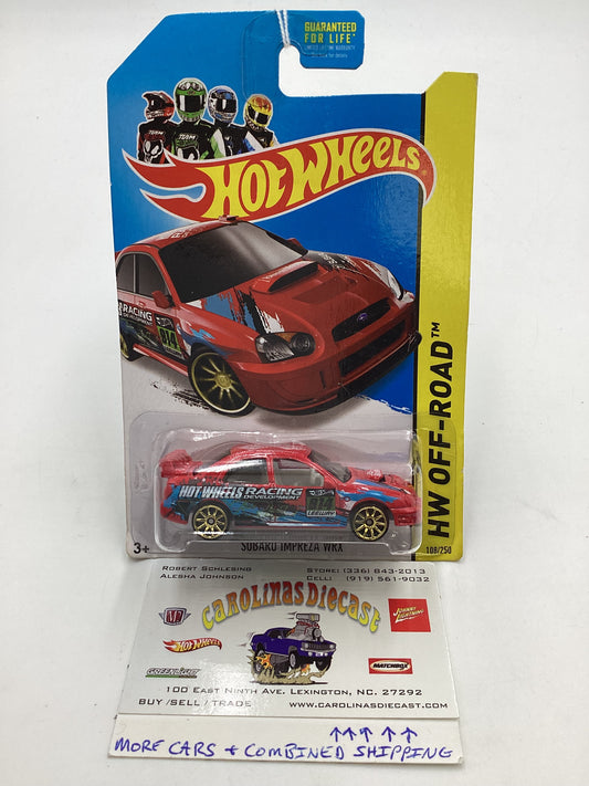 2014 Hot wheels Off Road #108 Subaru Impreza WRX Red 89A