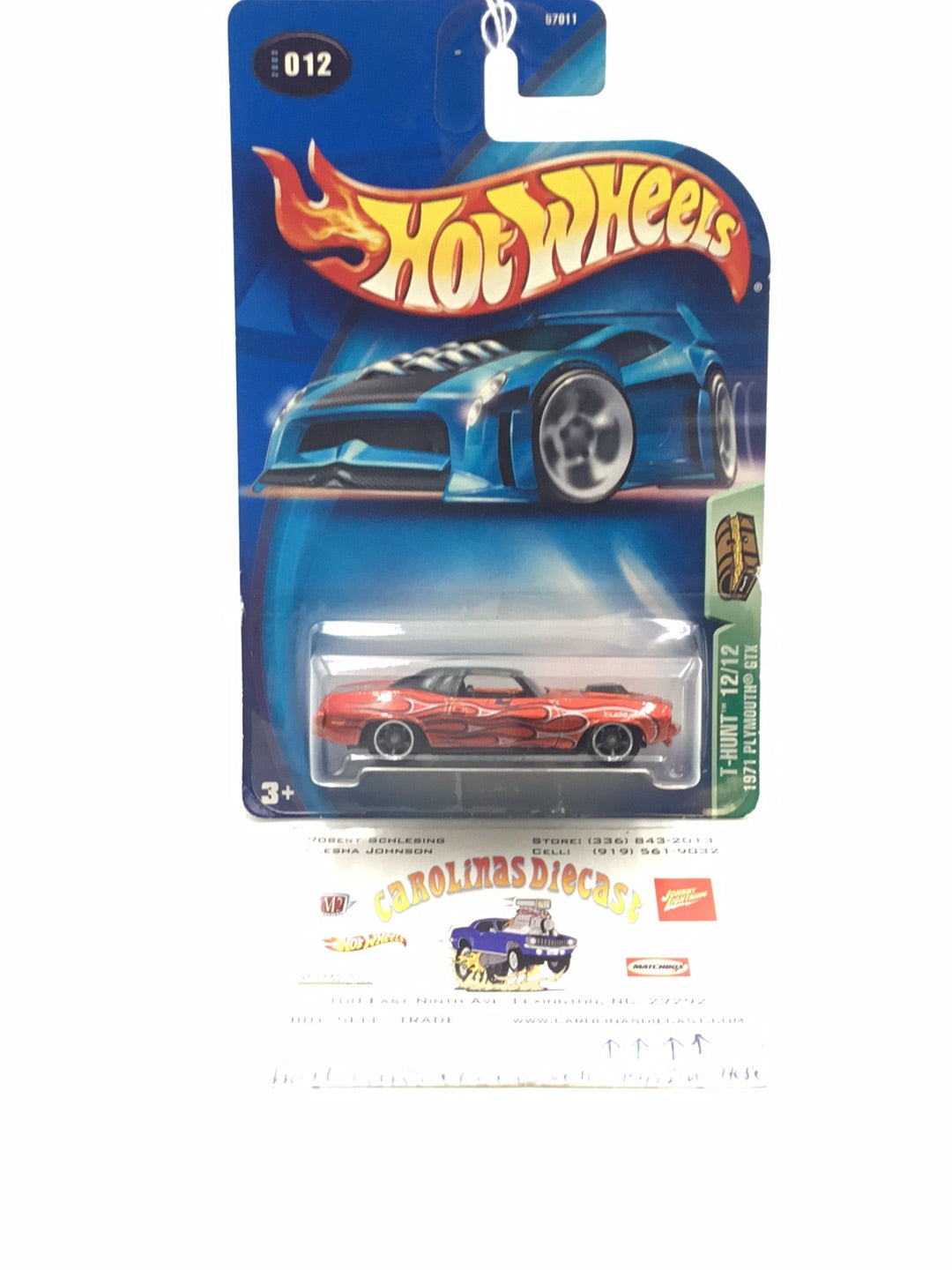 2003 Hot Wheels Treasure Hunt  #12 1971 Plymouth GTX DD6