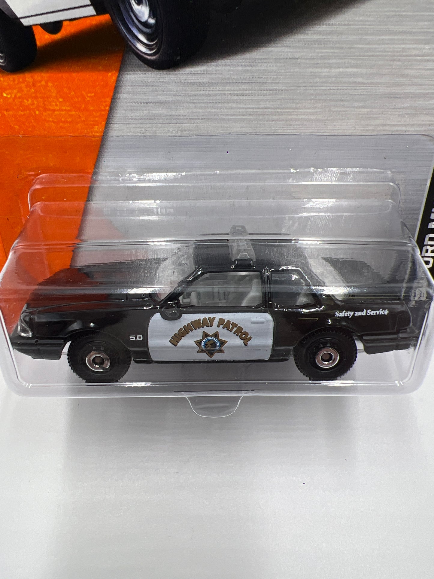 Matchbox MBX 2014 Collection 93 Ford Mustang LX SSP Highway Patrol Black 206C