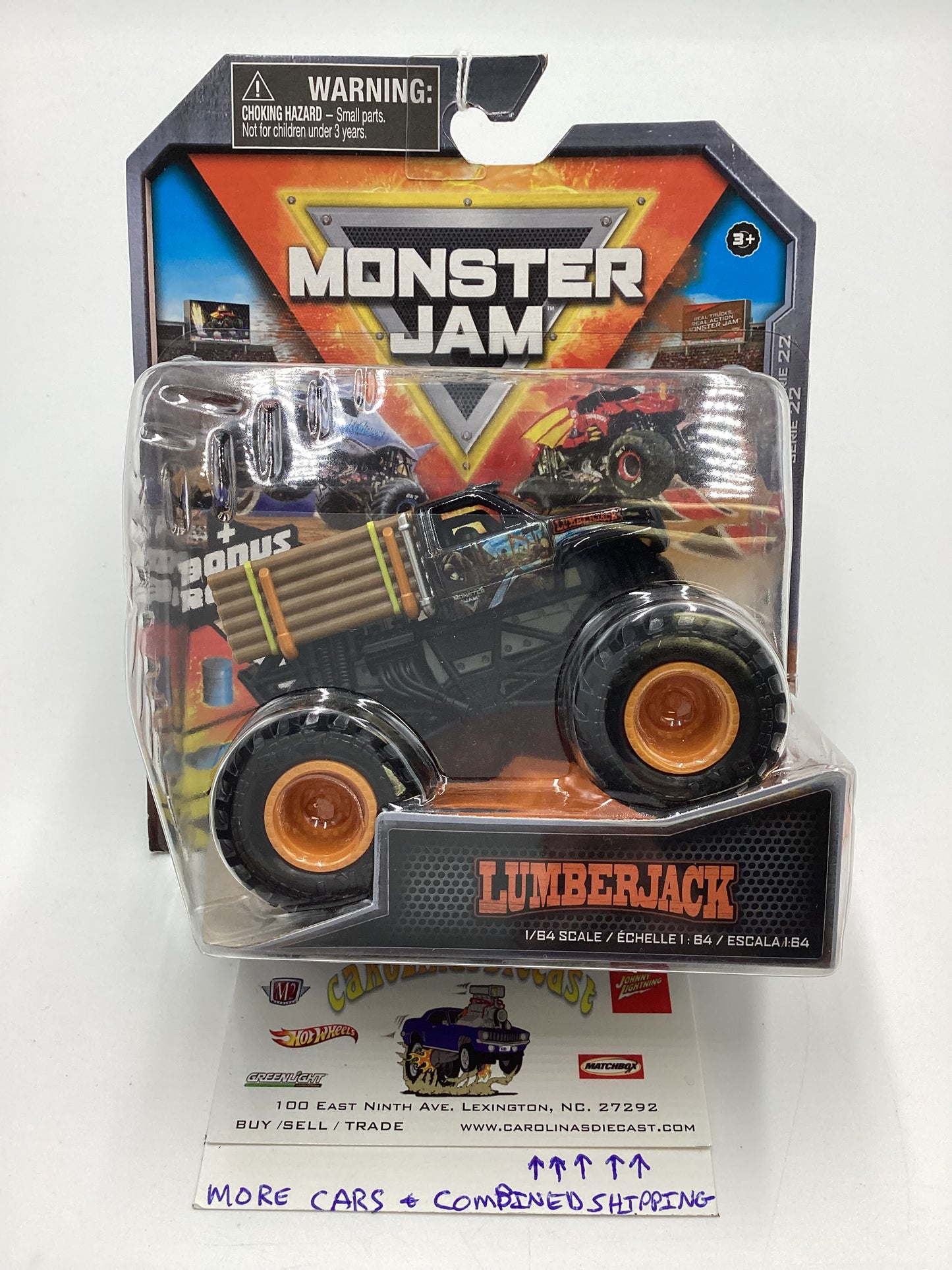 2022 Monster Jam Series 22 Lumberjack Black 127D