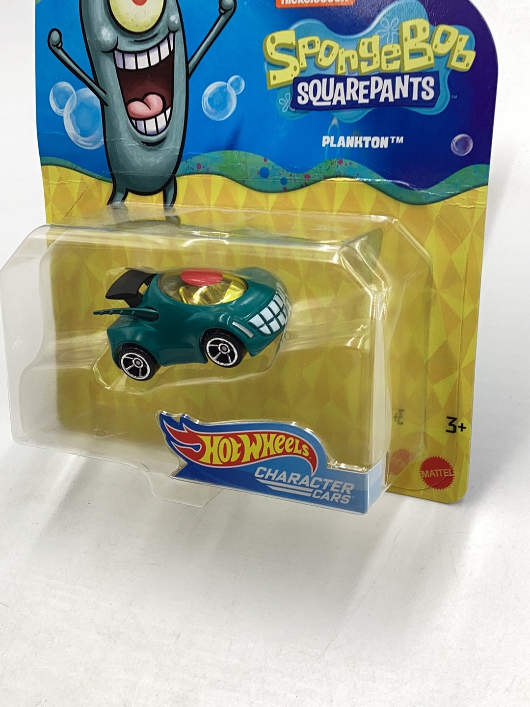 Hot Wheels Nickelodeon Character Cars Plankton *BAD CARD* 112C