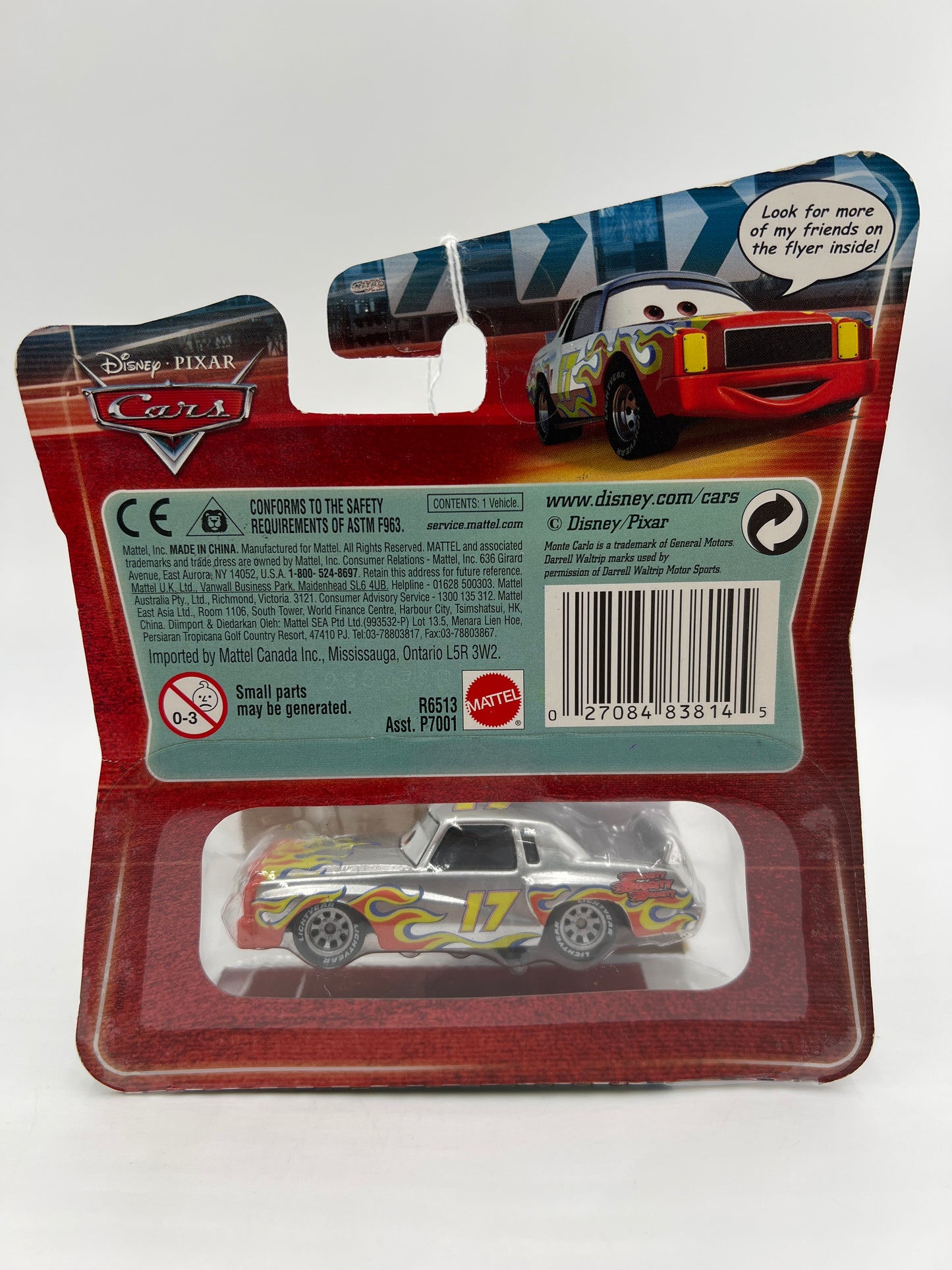 Disney Pixar Cars #114 Chase Darrell Cartrip Silver 140B