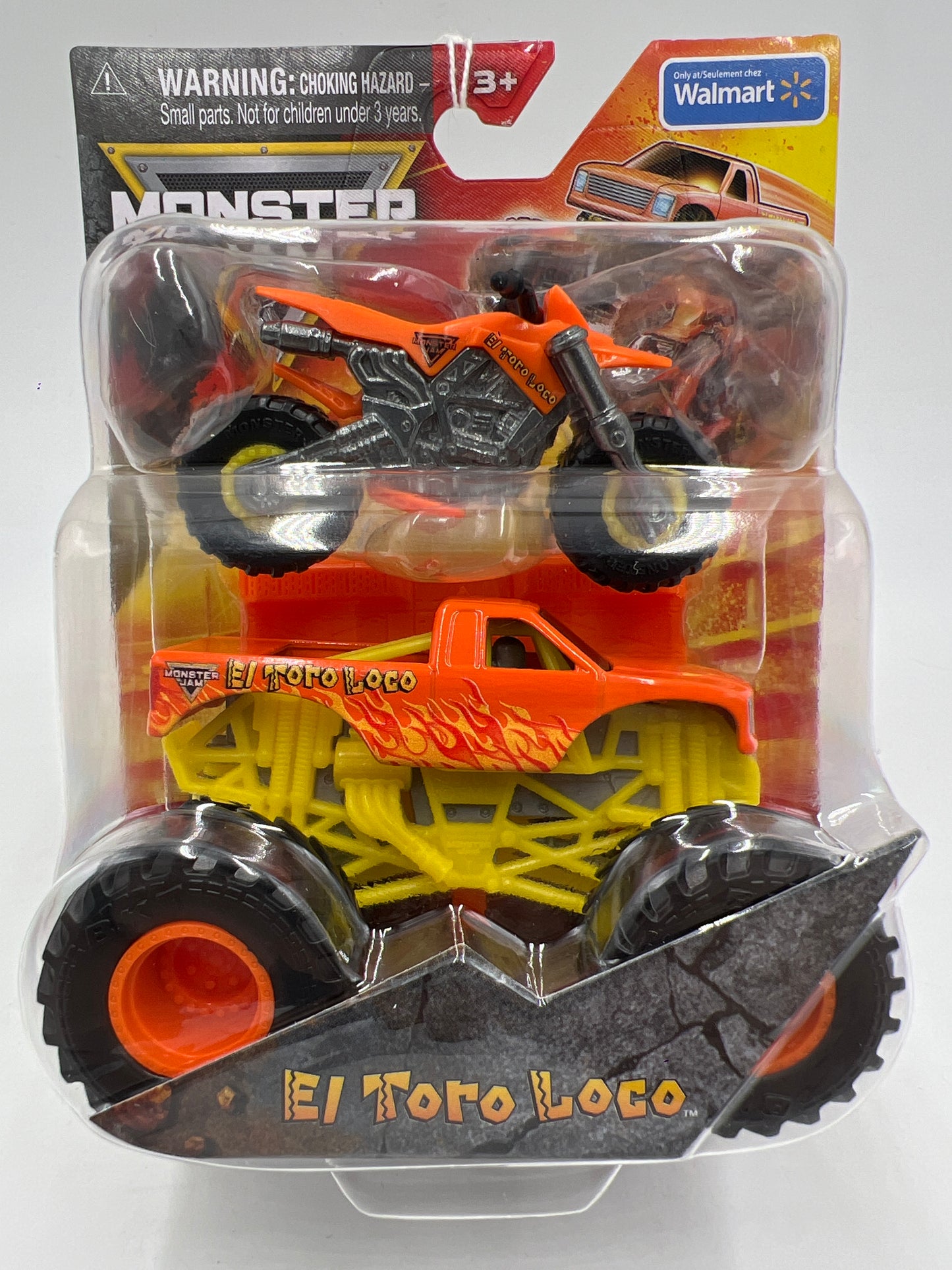 Monster Jam Walmart Exclusive 2 Pack El Toro Loco W/Dirt Bike 133G