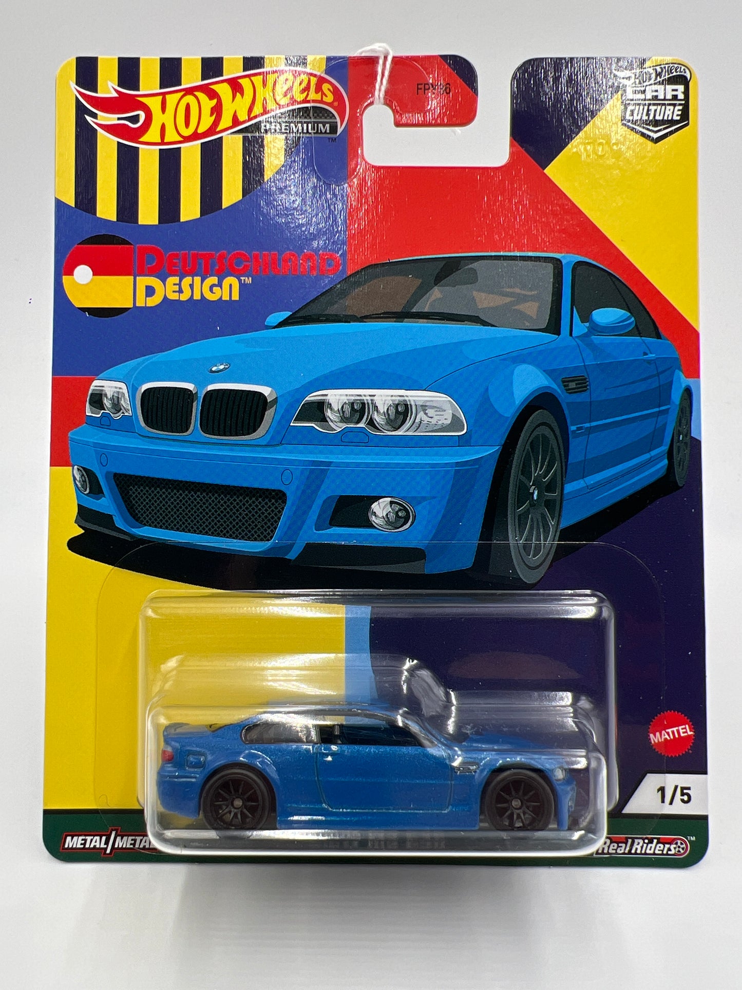 Hot Wheels Premium Deutschland Design #1 BMW M3 E46 Blue 255E